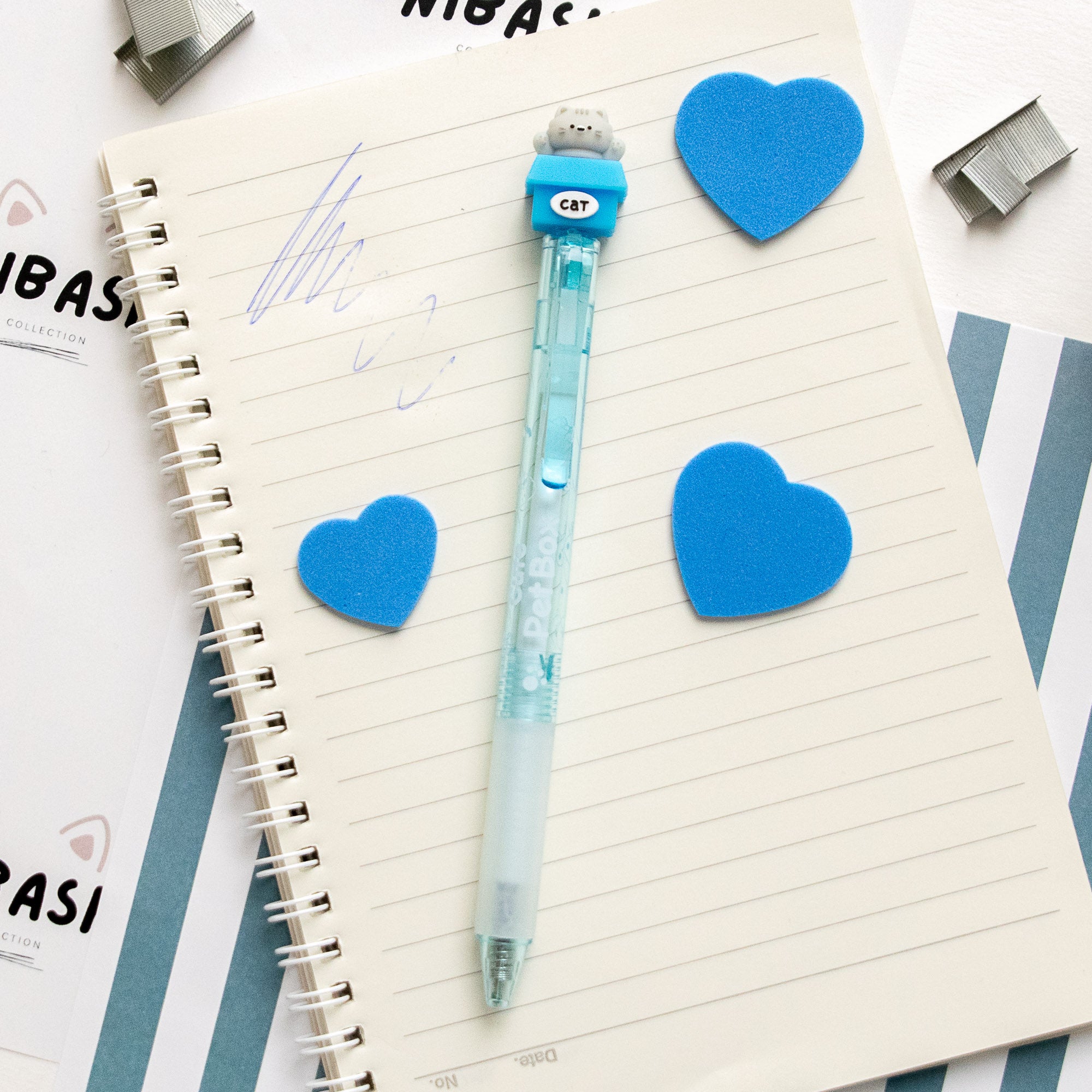 Stylo Gel Effaçable Kawaii - Chat