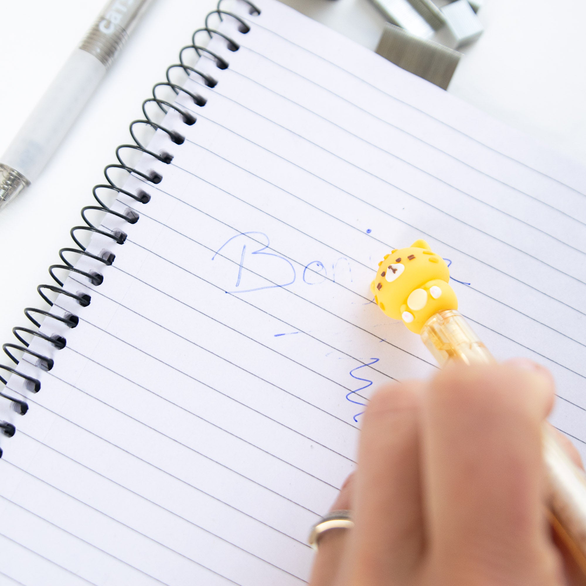 Stylo Gel Effaçable Kawaii - Chat Espiègle