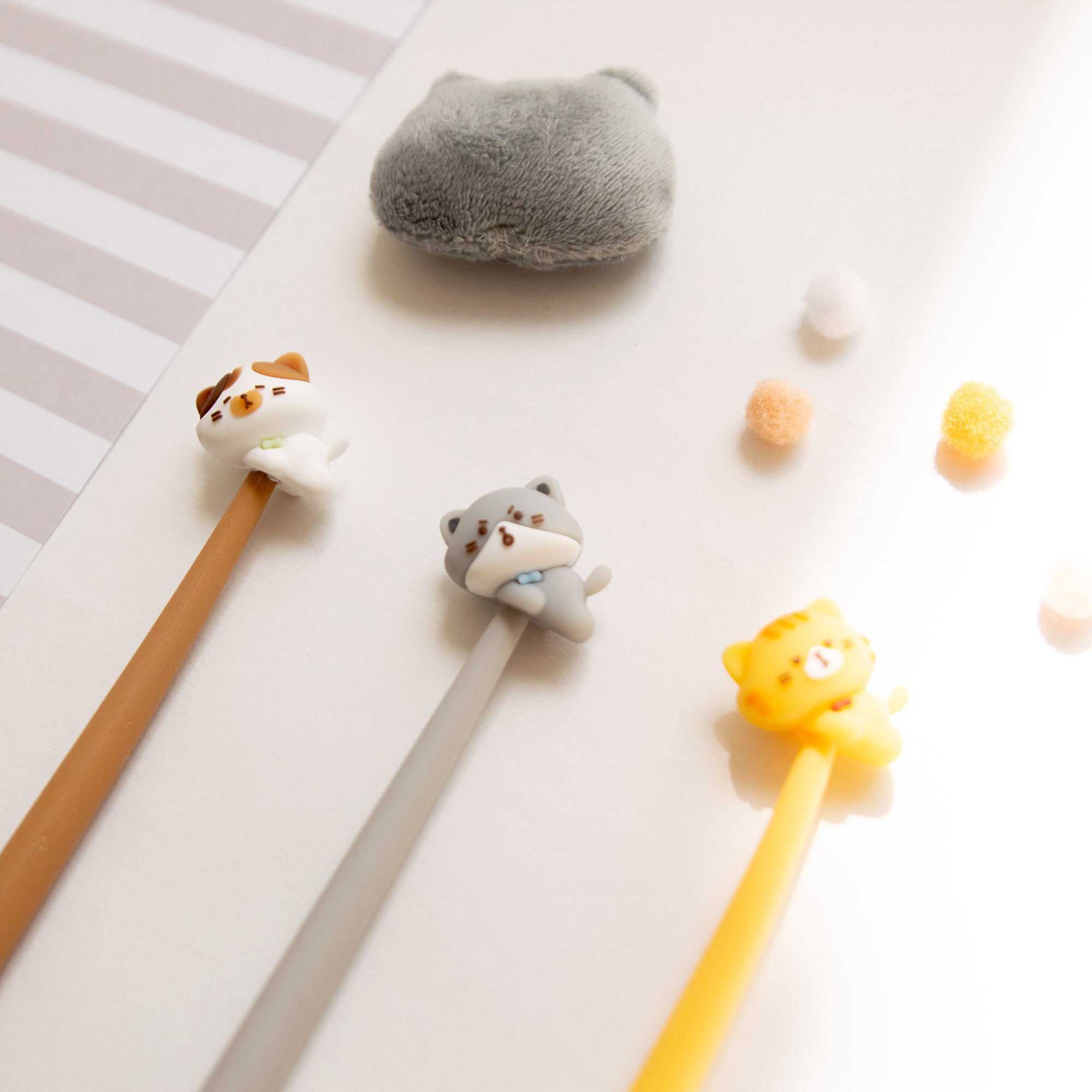 Stylo Souple à Secouer - Chat Kawaii