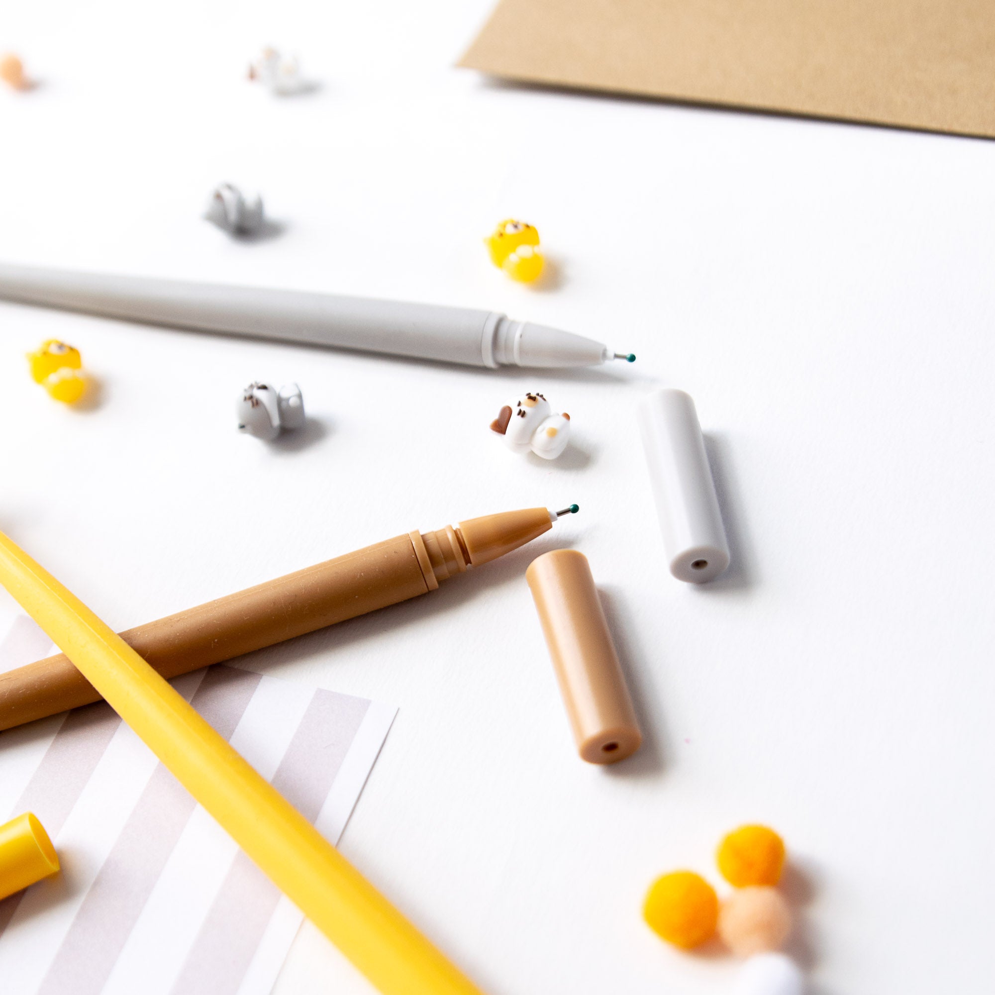 Stylo Souple à Secouer - Chat Kawaii