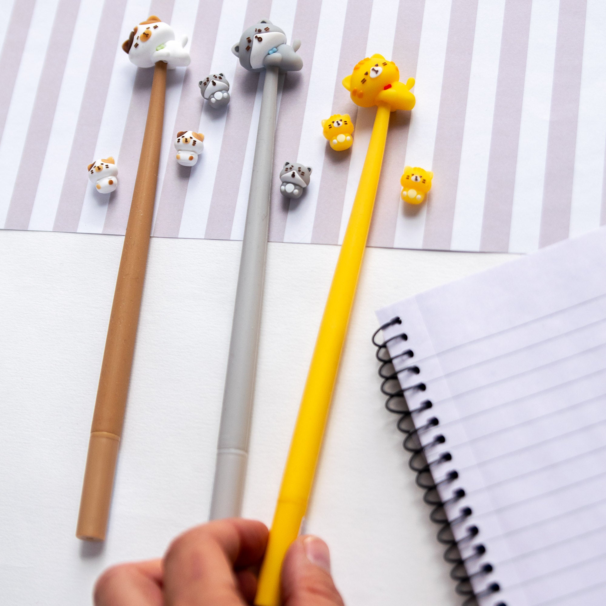 Stylo Souple à Secouer - Chat Kawaii