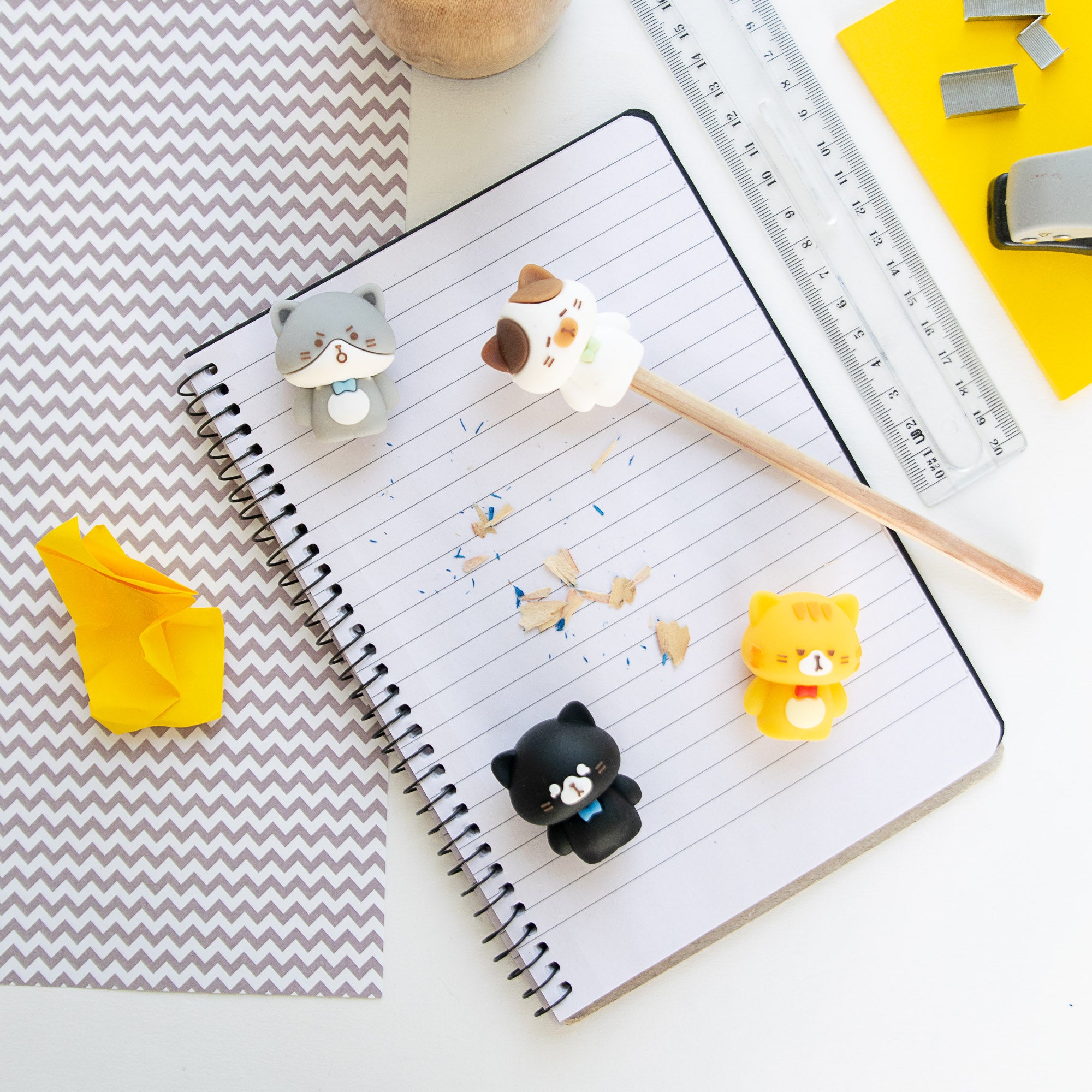 Taille-Crayon Kawaii Chat