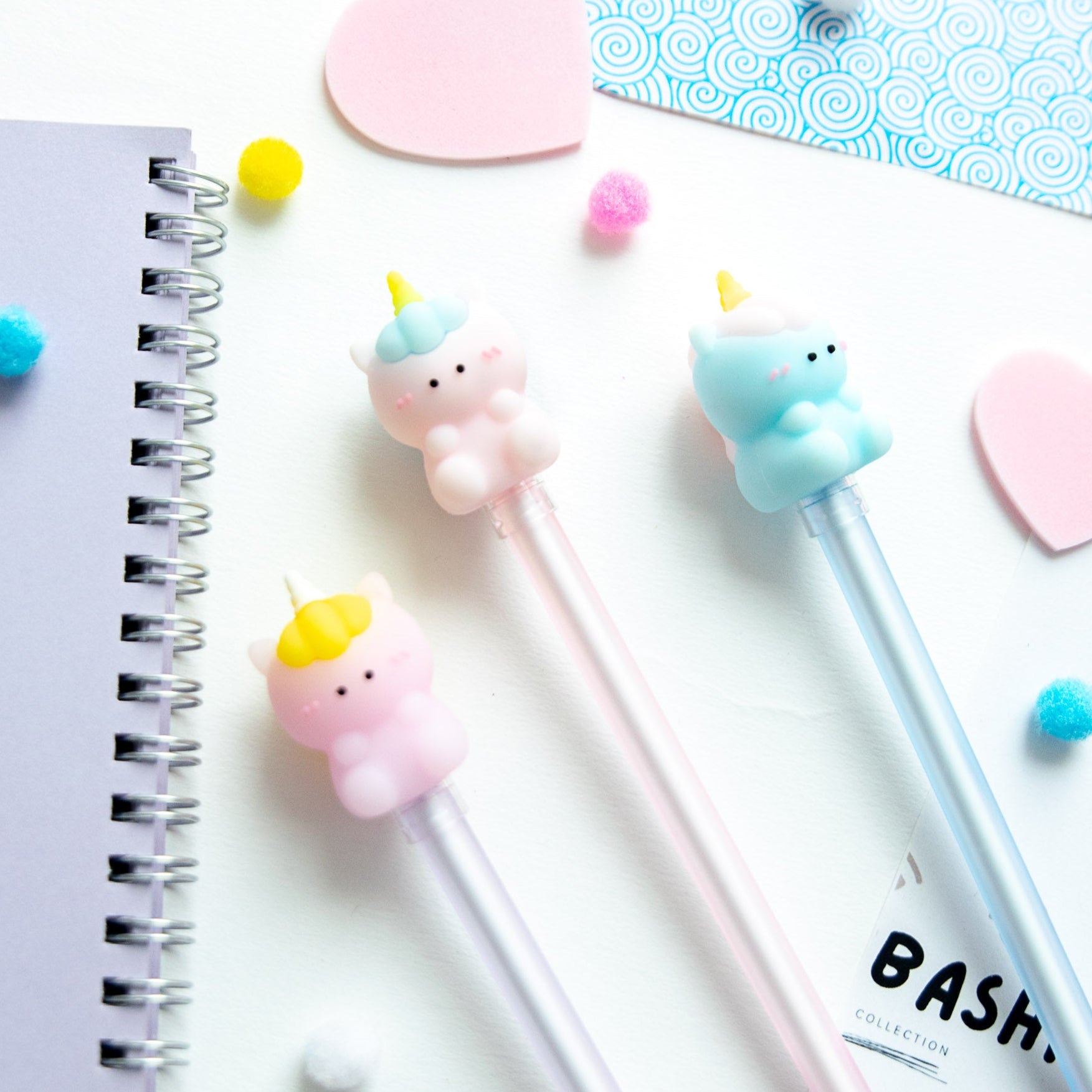 Stylo Gel Kawaii - Embout 3D Licorne