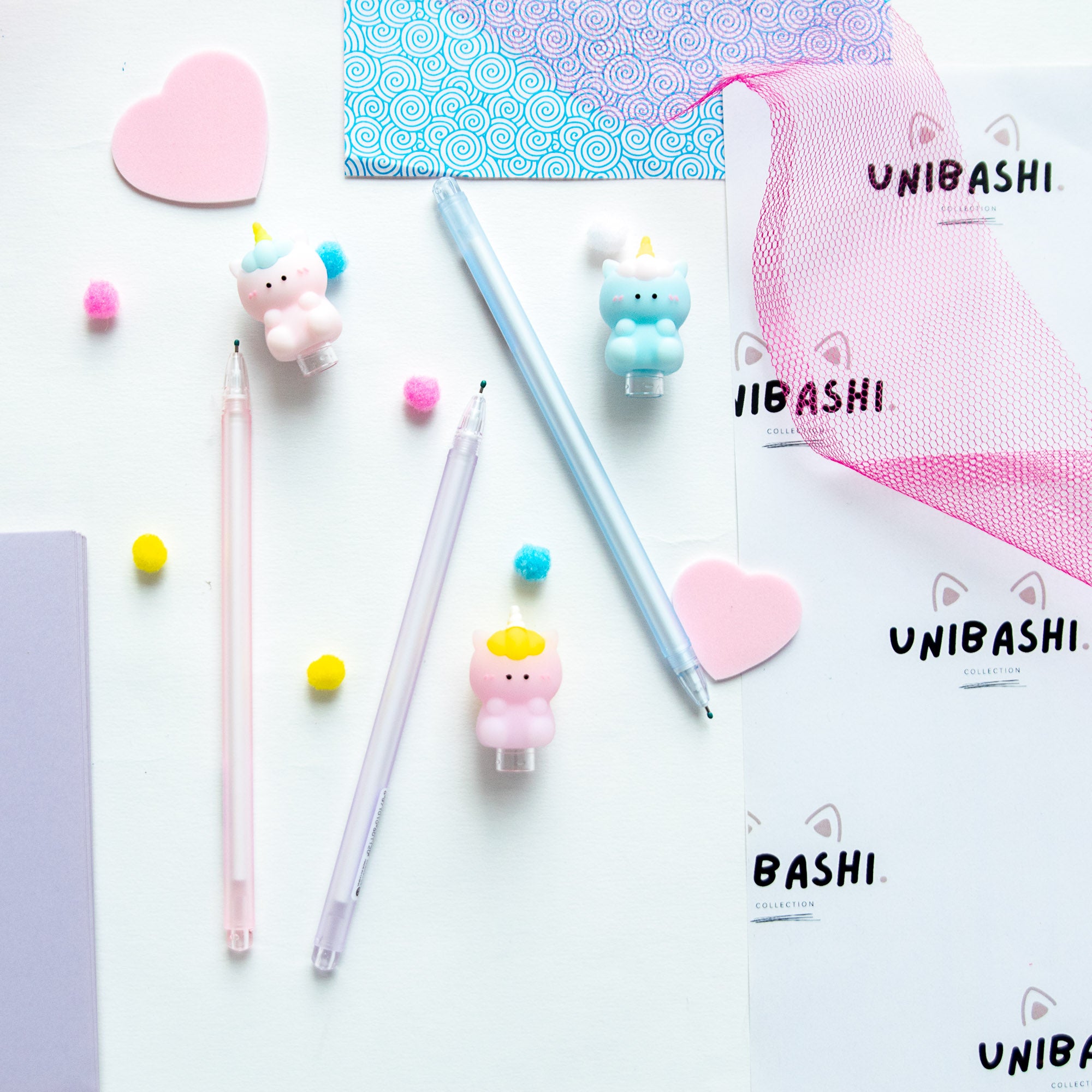 Stylo Gel Kawaii - Embout 3D Licorne