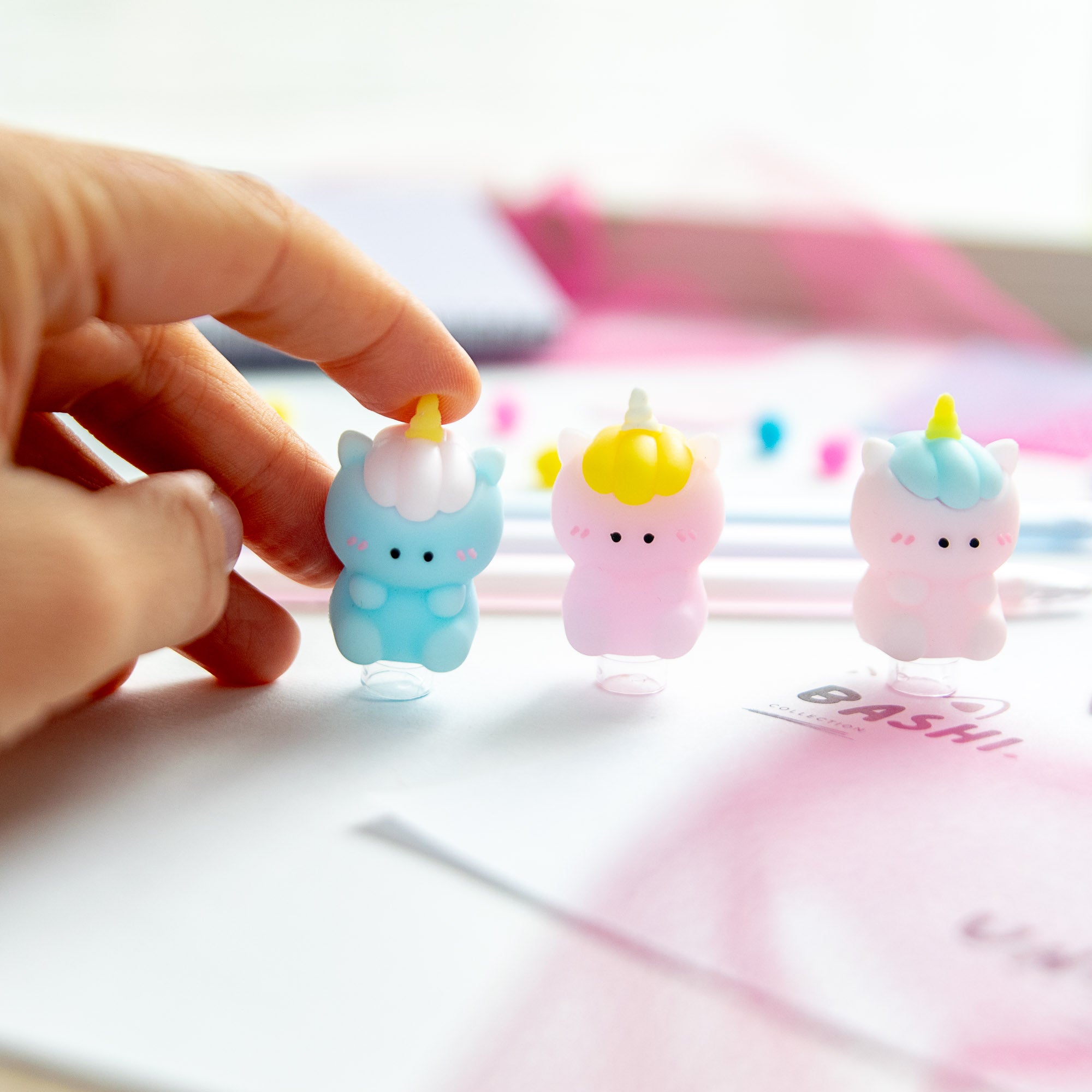 Stylo Gel Kawaii - Embout 3D Licorne