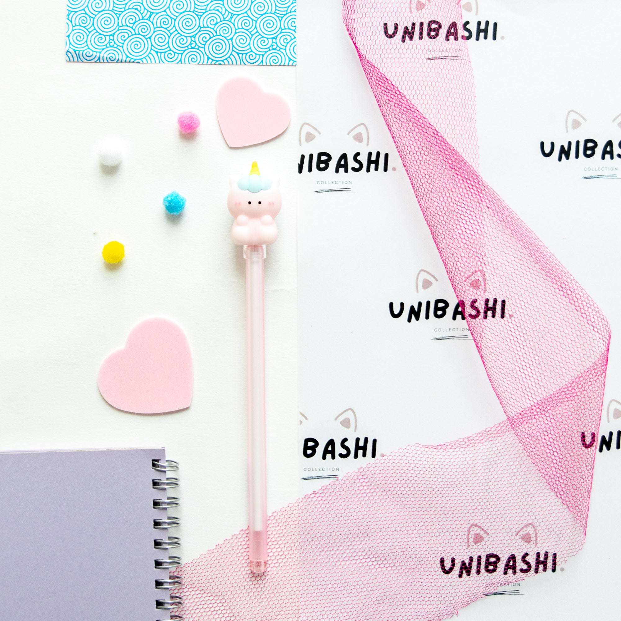 Stylo Gel Kawaii - Embout 3D Licorne