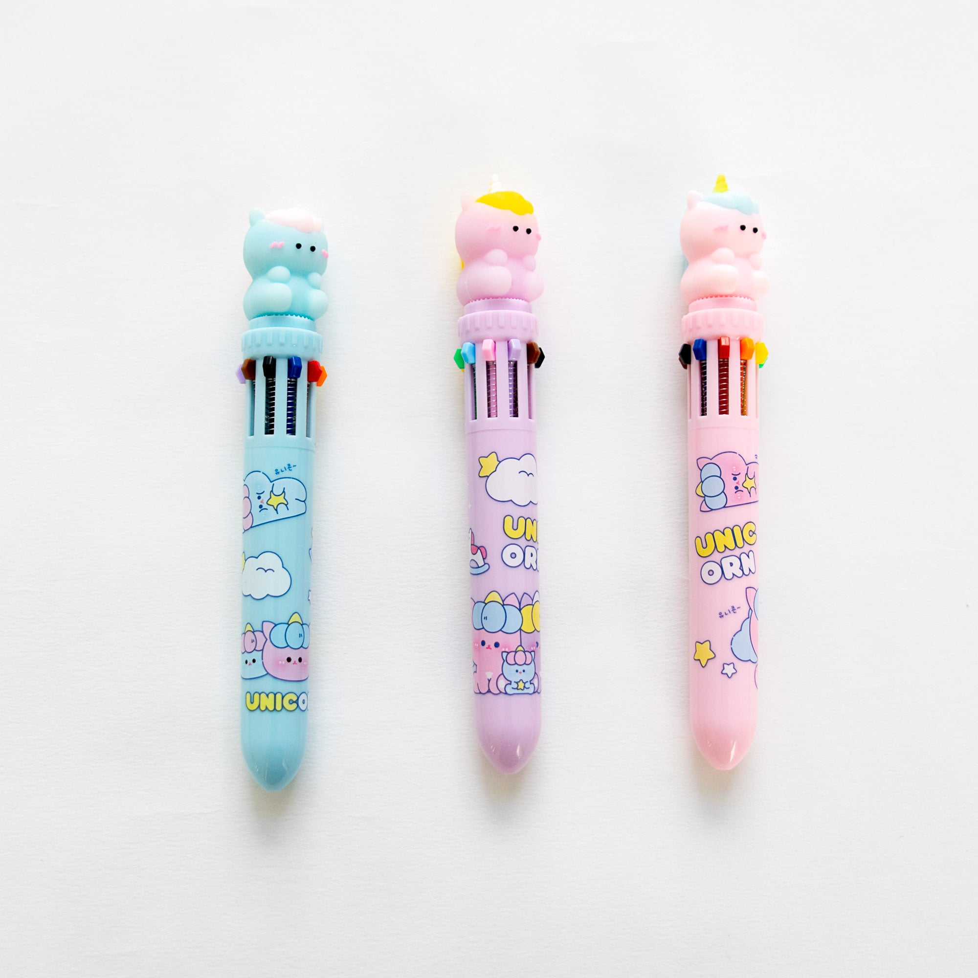 Stylo Kawaii 10 couleurs - Licorne