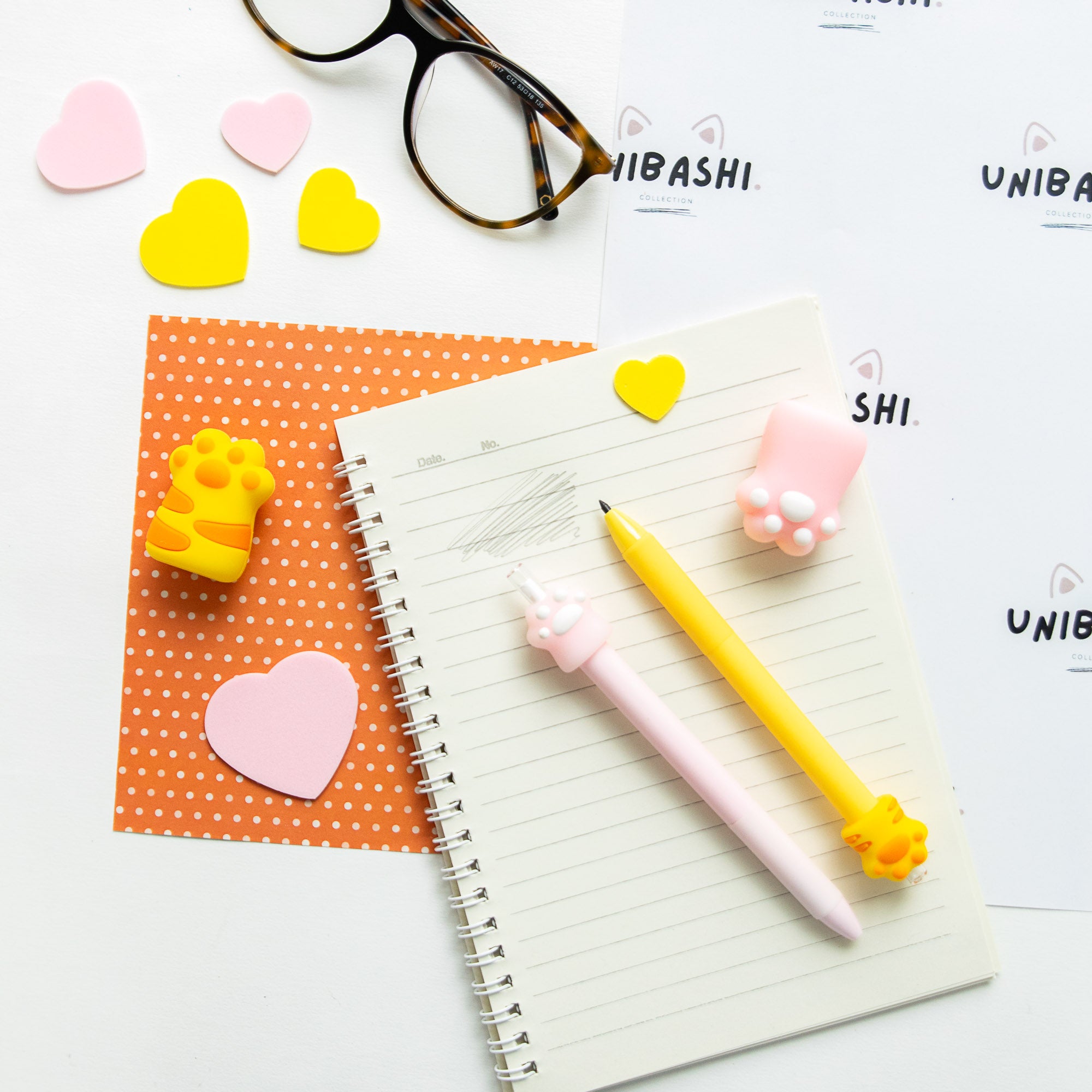 Crayon Kawaii Patte de Chat - Mine Eternelle