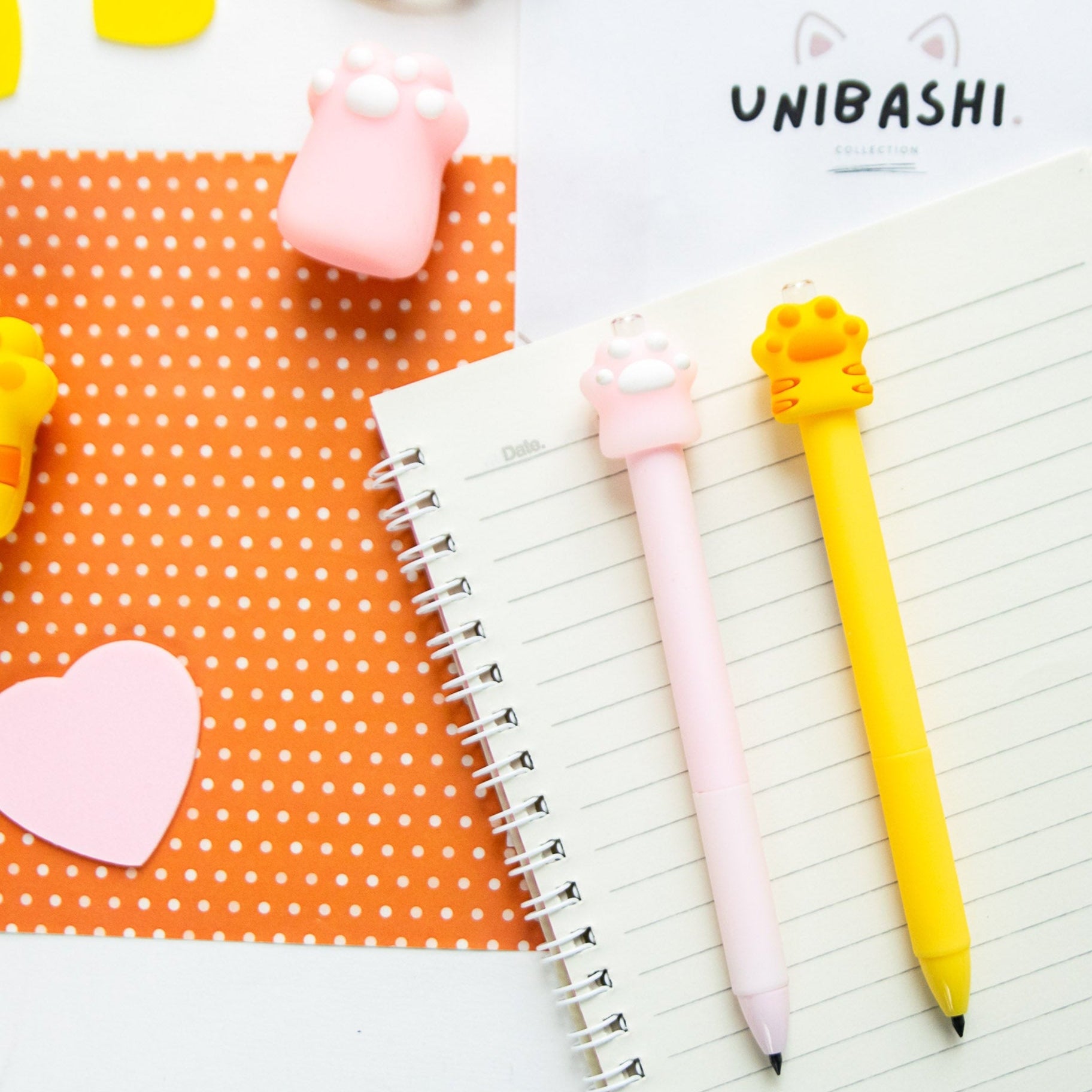 Crayon Kawaii Patte de Chat - Mine Eternelle