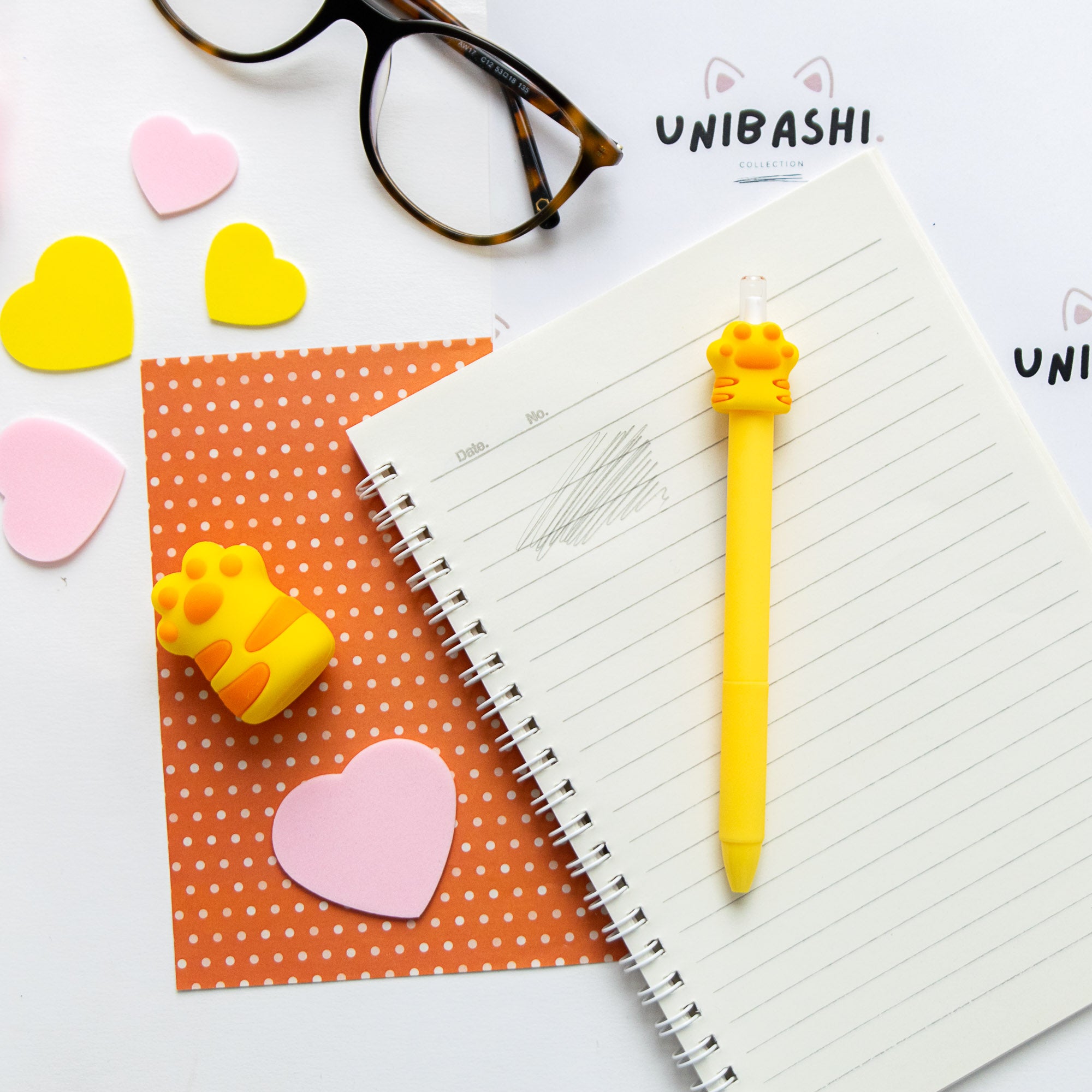 Crayon Kawaii Patte de Chat - Mine Eternelle