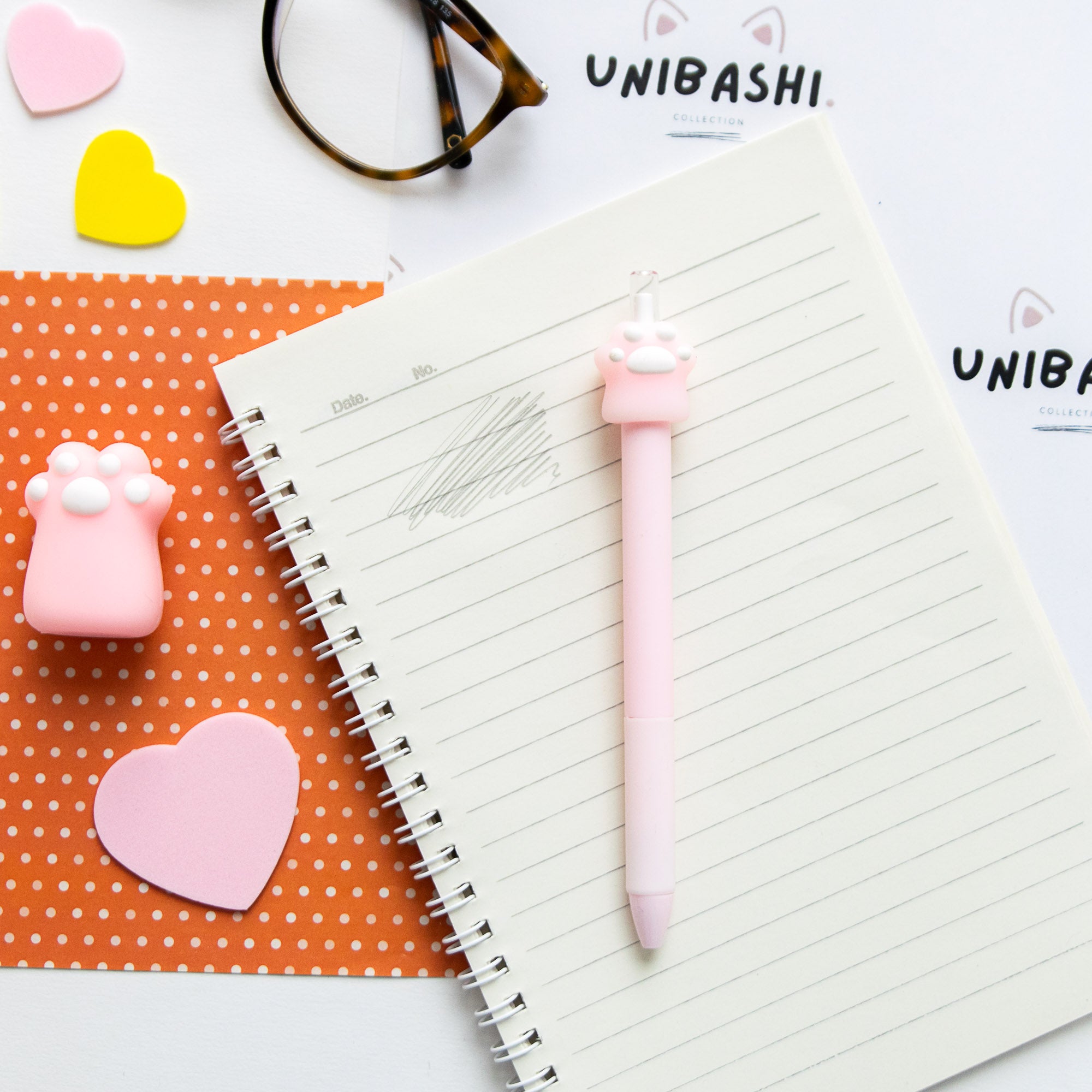 Crayon Kawaii Patte de Chat - Mine Eternelle