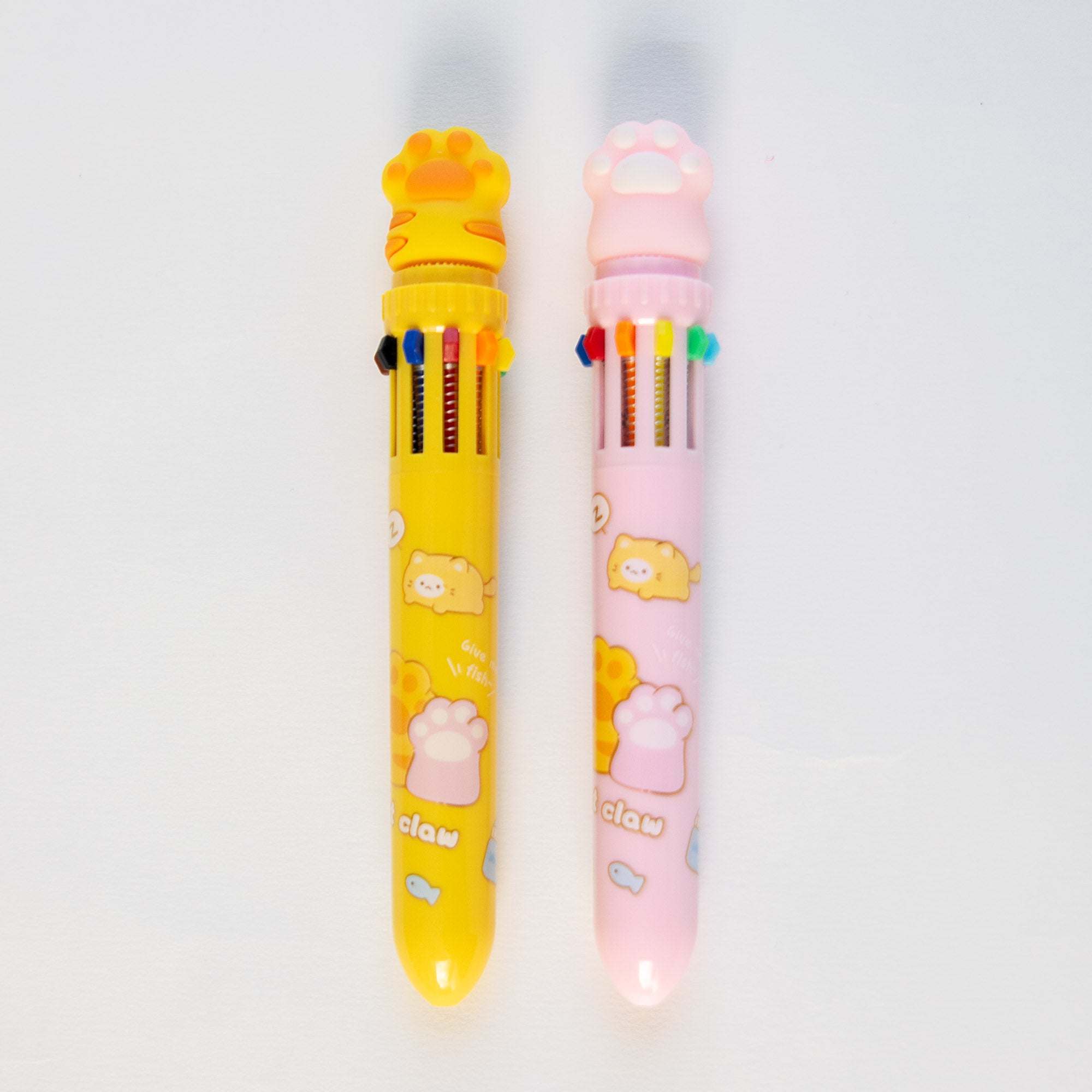 Stylo Kawaii 10 couleurs - Pattes de Chat