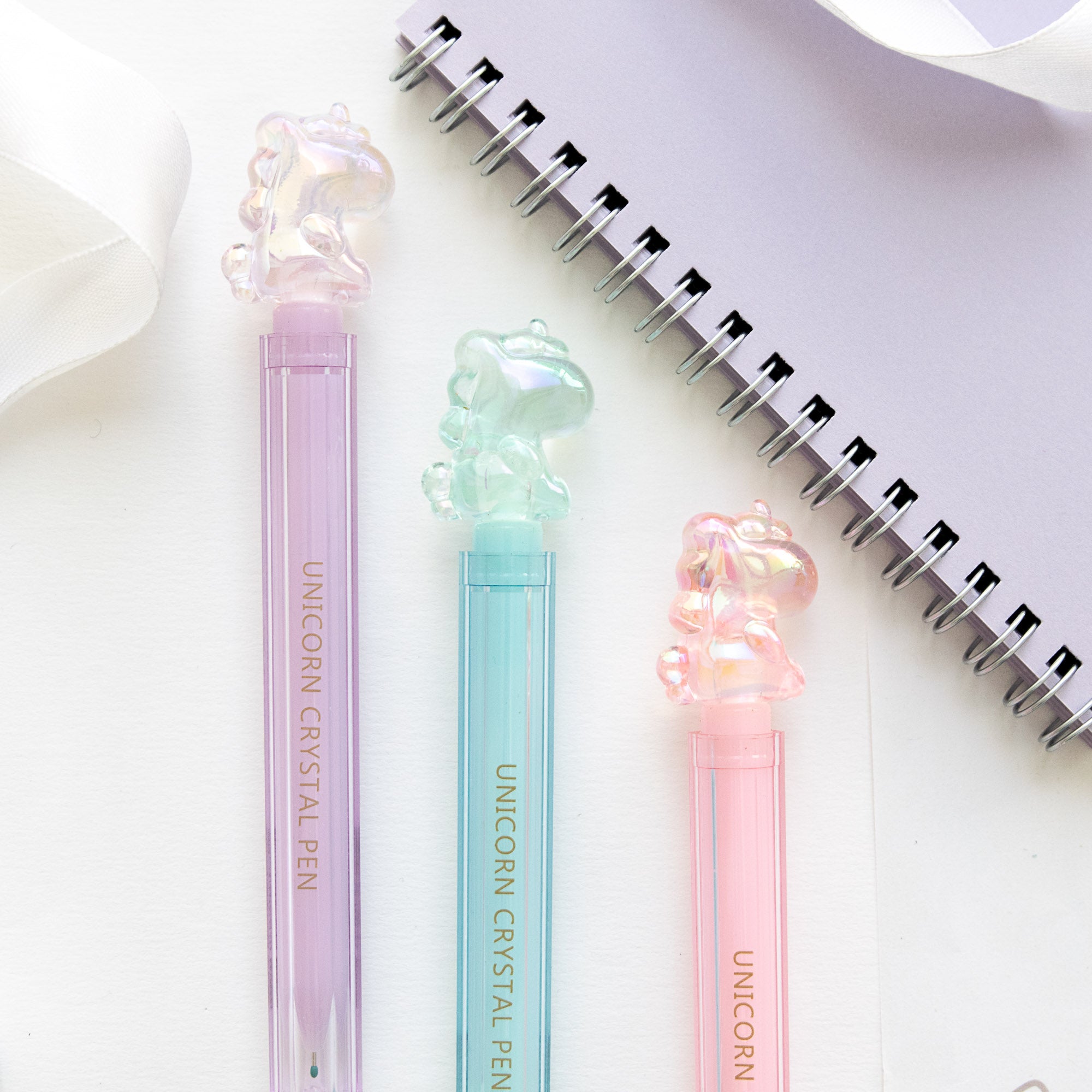Stylo Kawaii Cristal Glossy Tube - Licorne