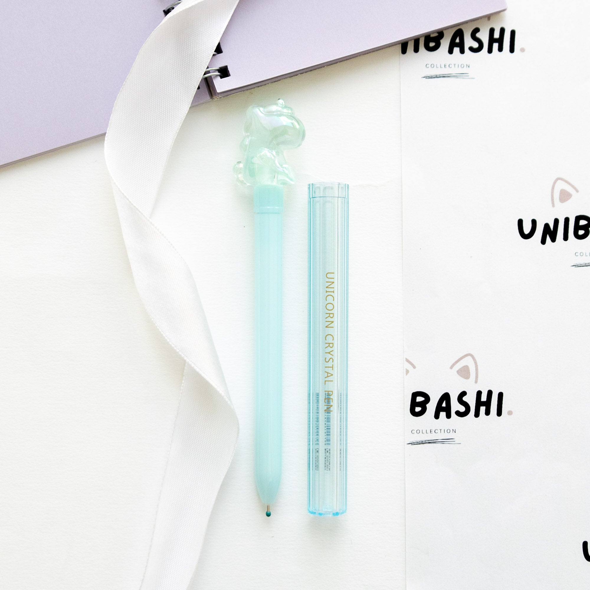 Stylo Kawaii Cristal Glossy Tube - Licorne