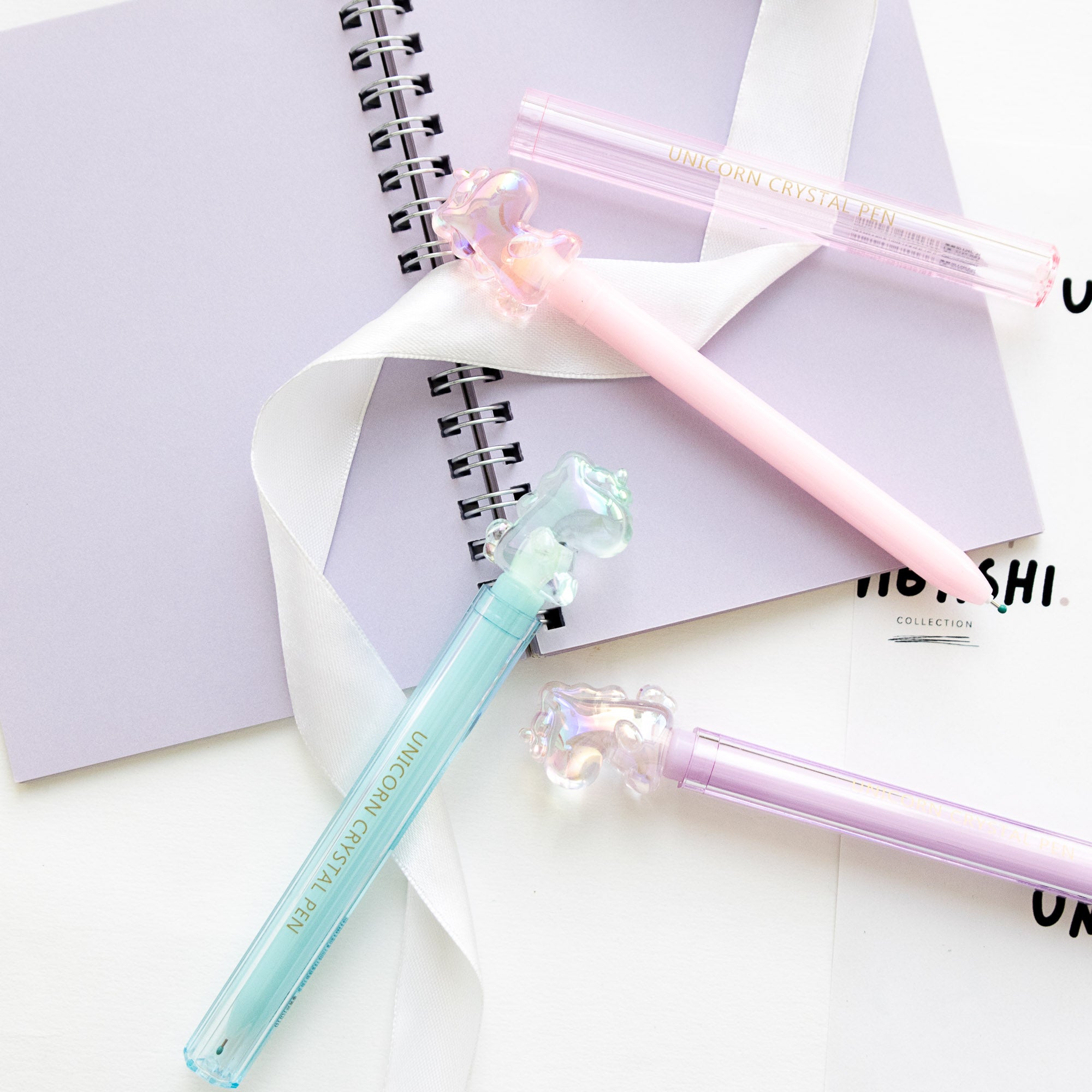 Stylo Kawaii Cristal Glossy Tube - Licorne