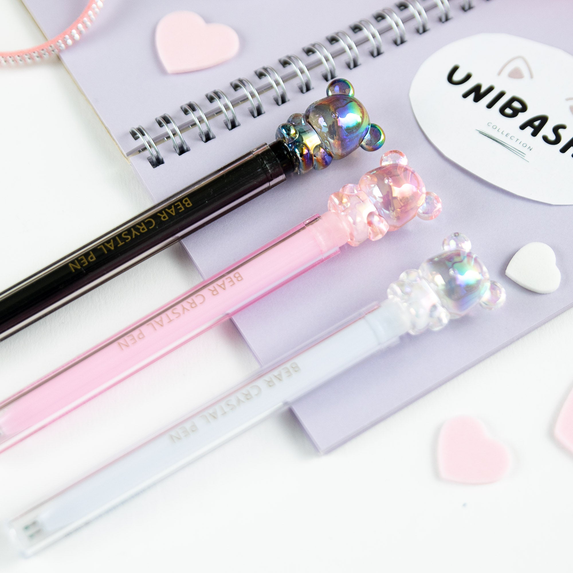 Stylo Kawaii Cristal Glossy Tube - Ourson