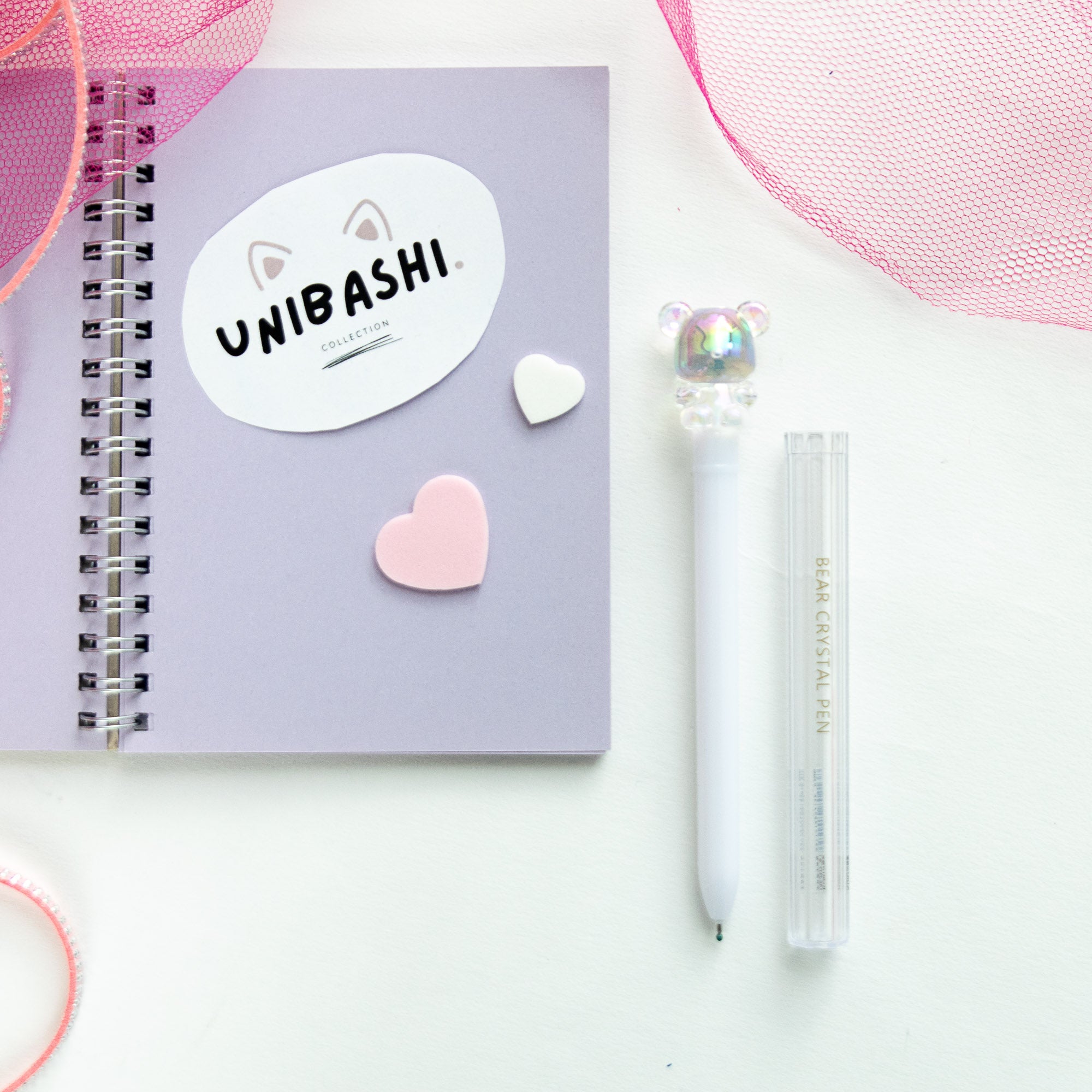 Stylo Kawaii Cristal Glossy Tube - Ourson