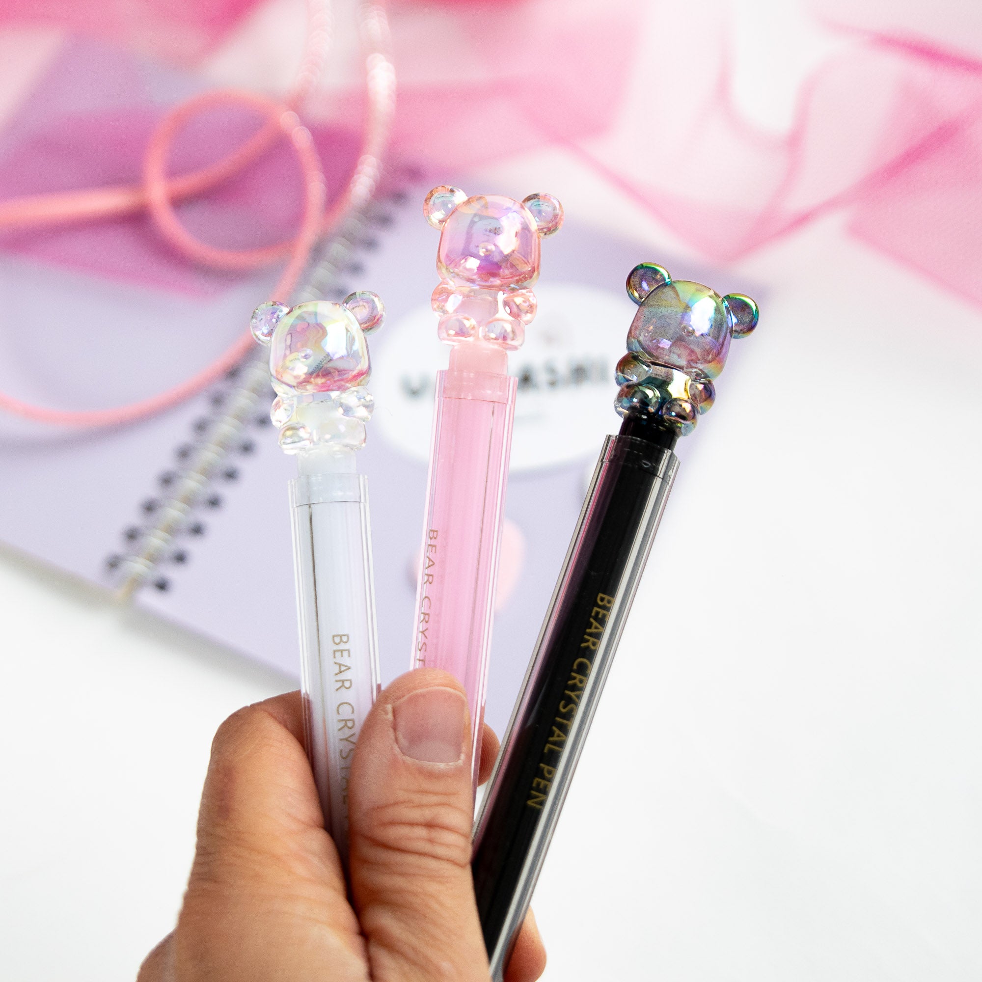 Stylo Kawaii Cristal Glossy Tube - Ourson