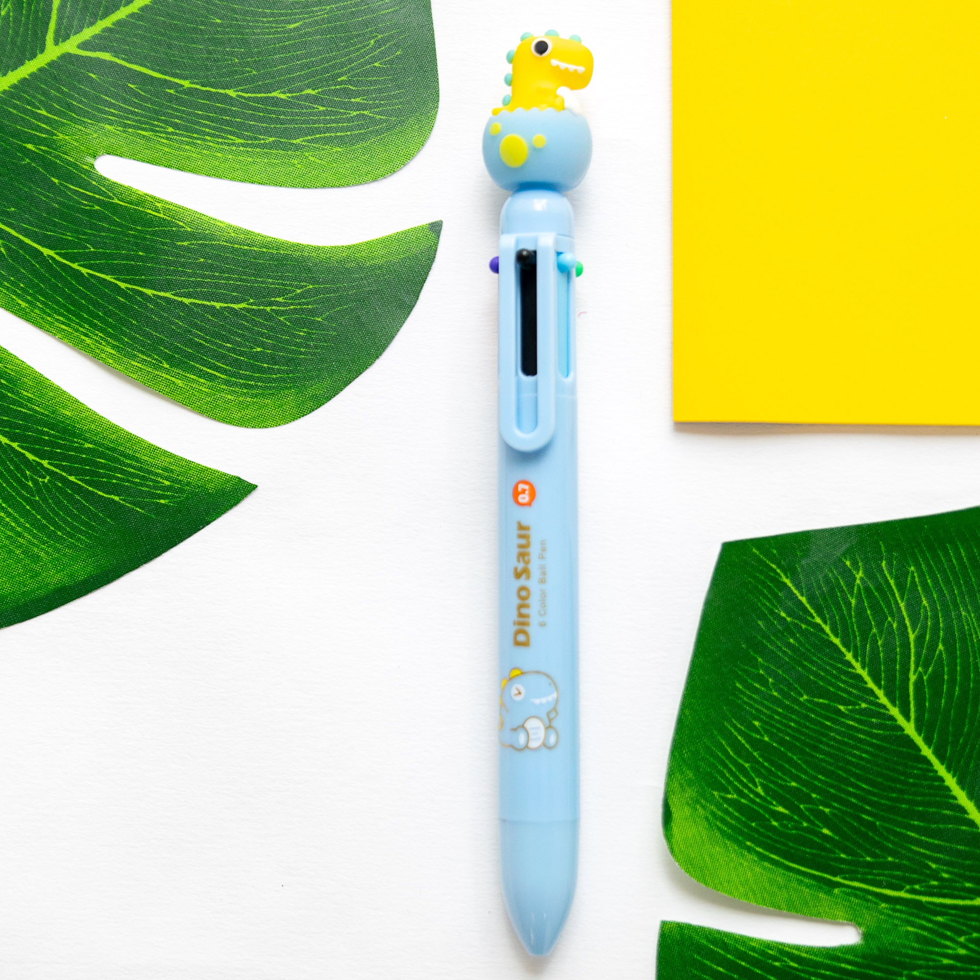 Stylo Kawaii 6 couleurs - Bébé Dinosaure