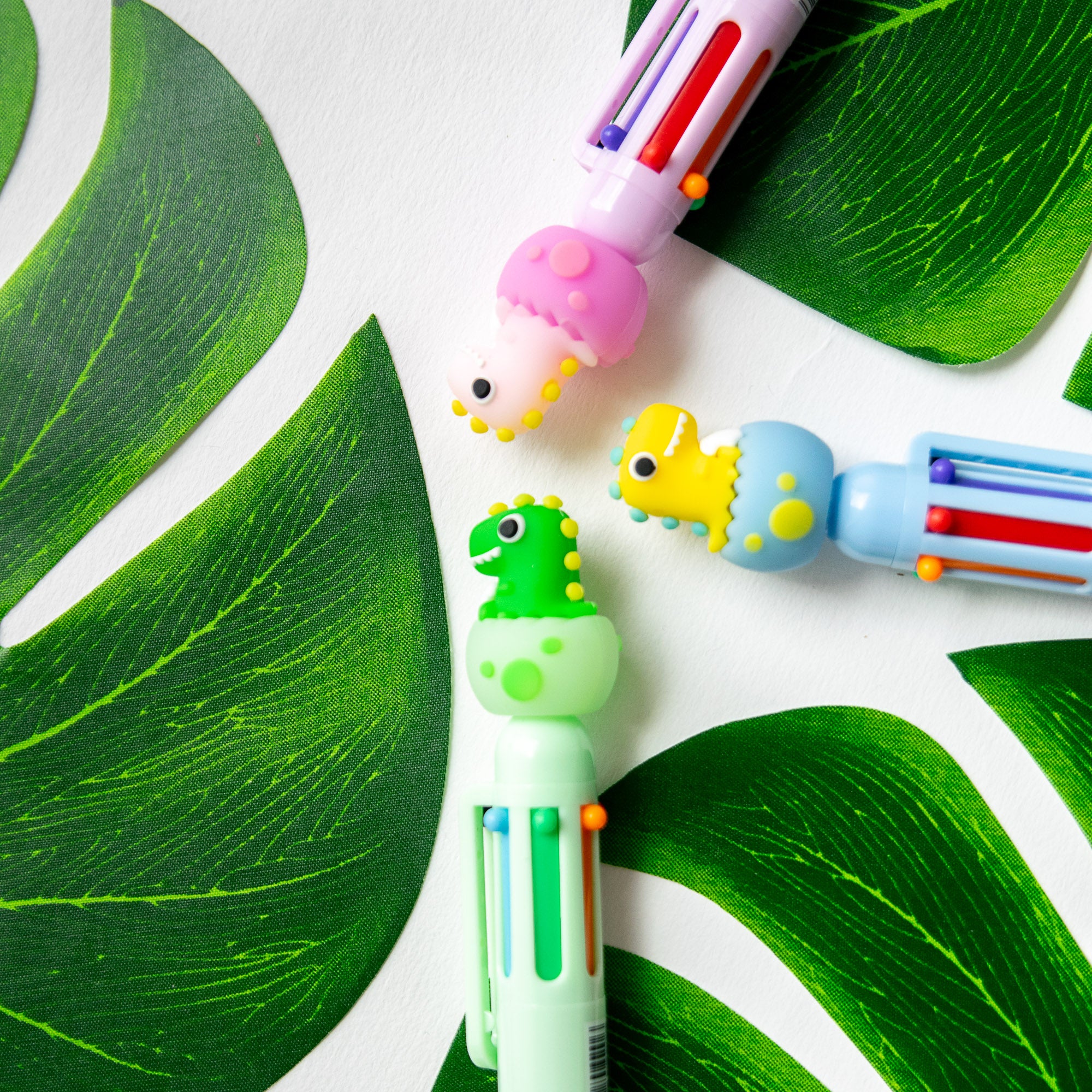 Stylo Kawaii 6 couleurs - Bébé Dinosaure