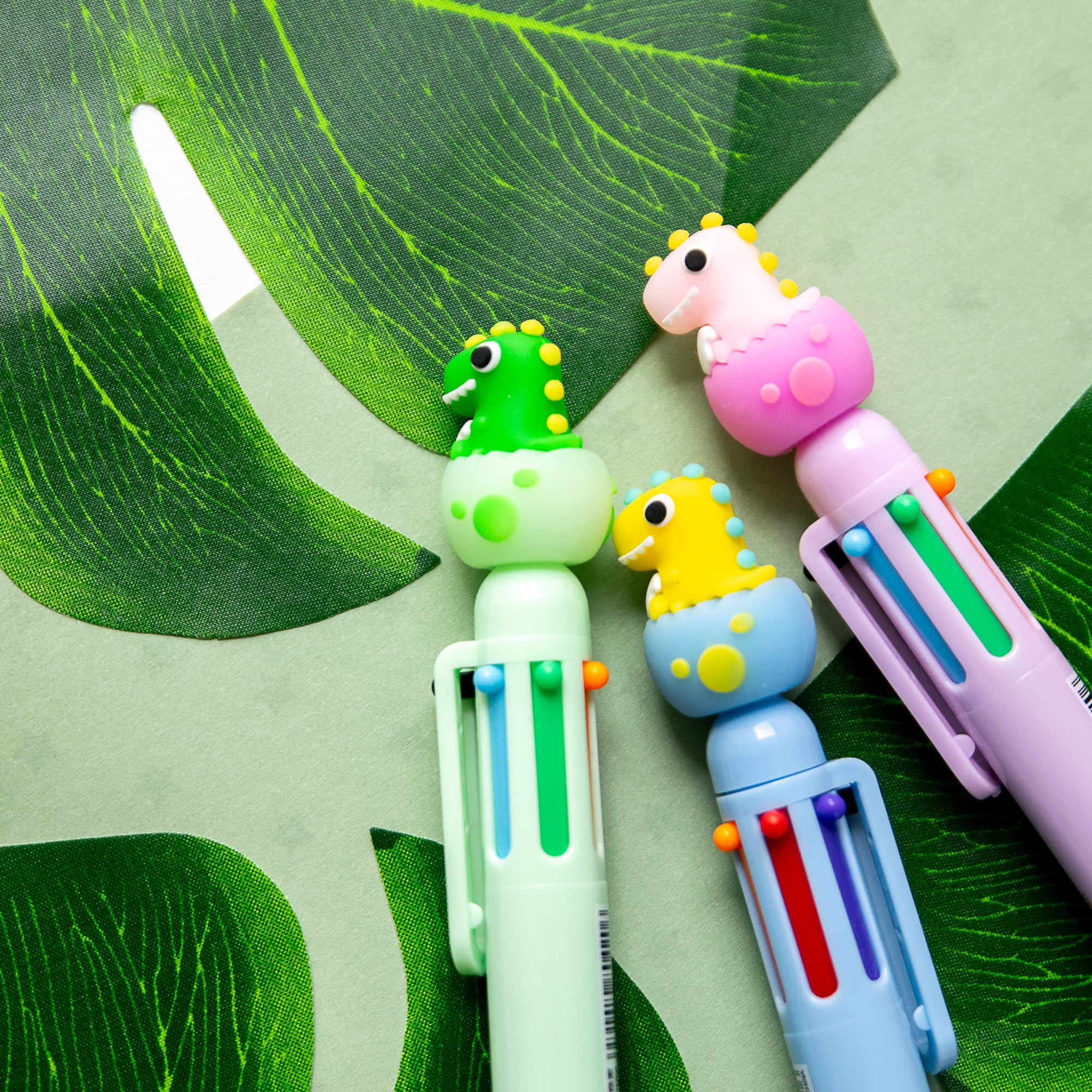 Stylo Kawaii 6 couleurs - Bébé Dinosaure