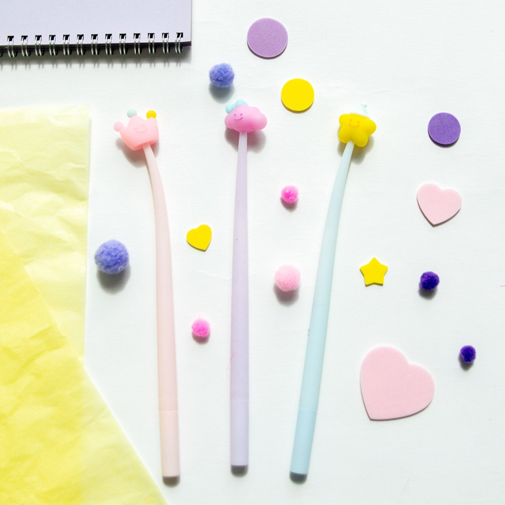 Stylo Souple à Secouer - Formes Enchantées Kawaii