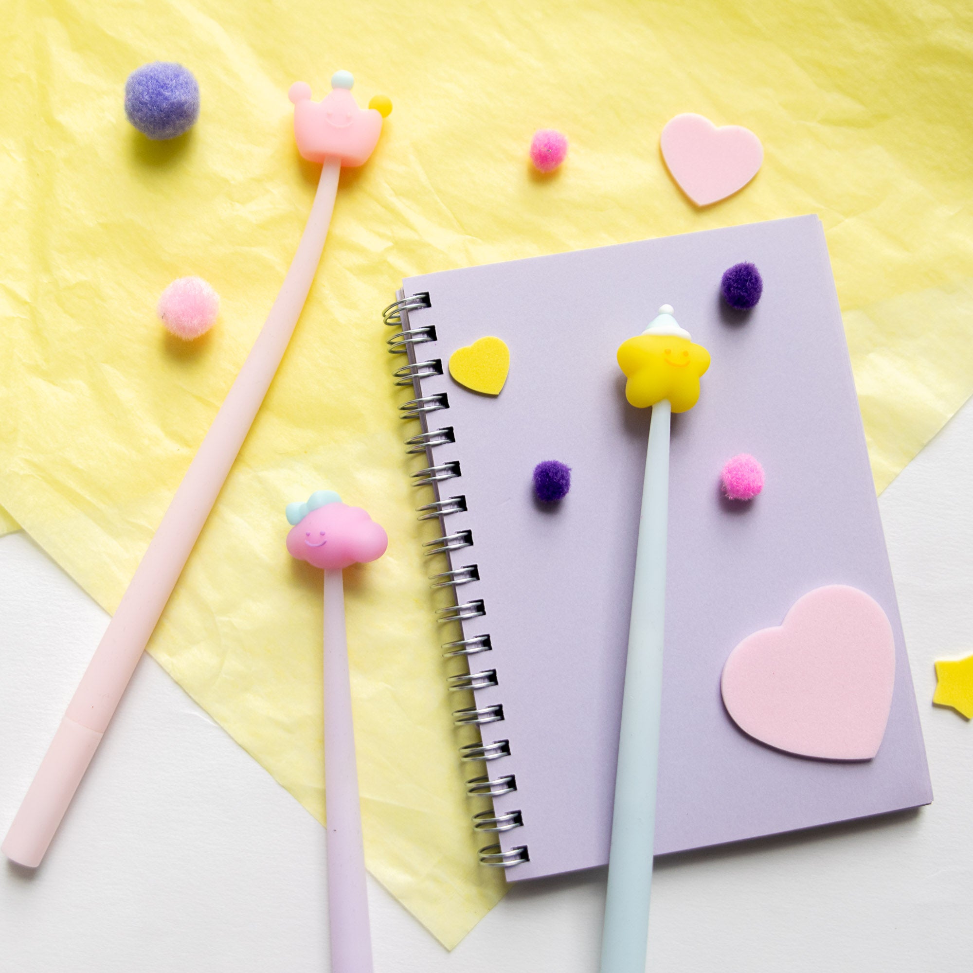 Stylo Souple à Secouer - Formes Enchantées Kawaii