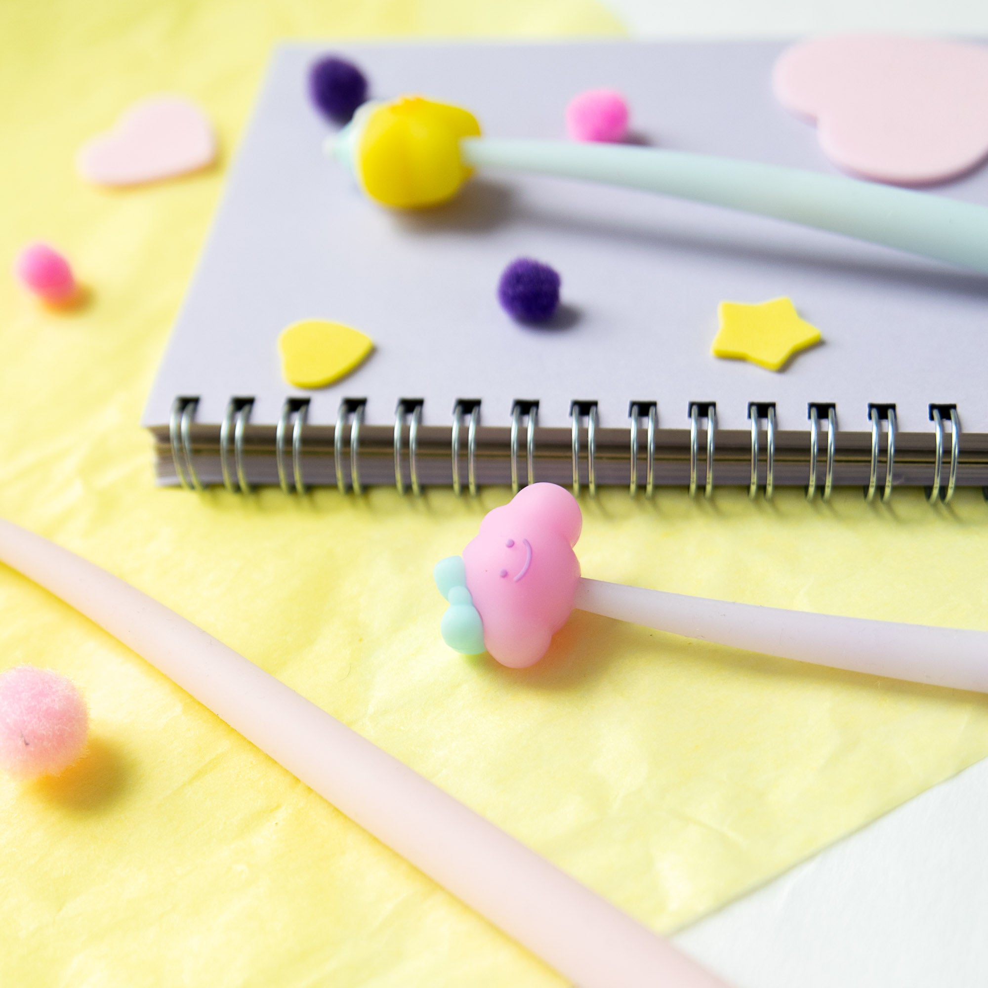 Stylo Souple à Secouer - Formes Enchantées Kawaii