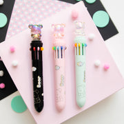 Stylo Kawaii 10 couleurs - Ours