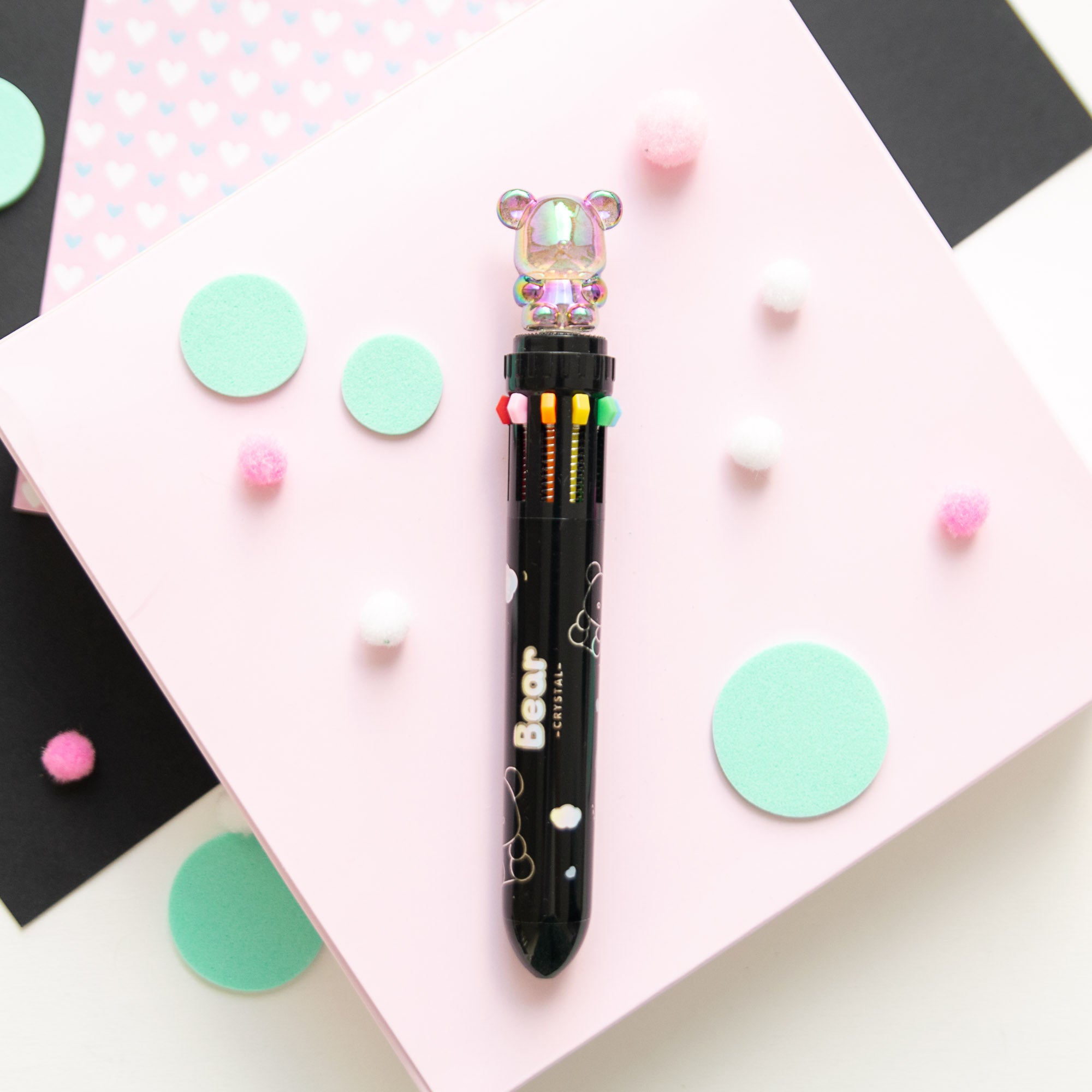 Stylo Kawaii 10 couleurs - Ours