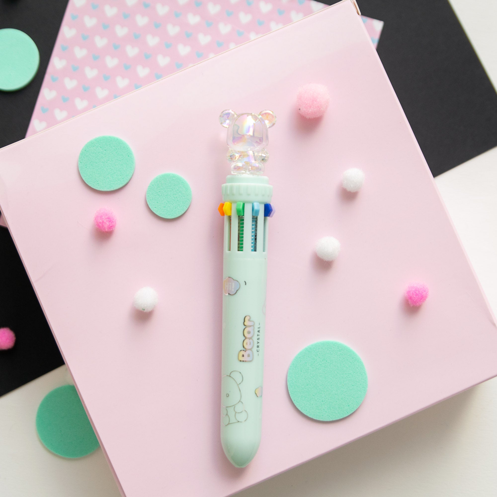 Stylo Kawaii 10 couleurs - Ours