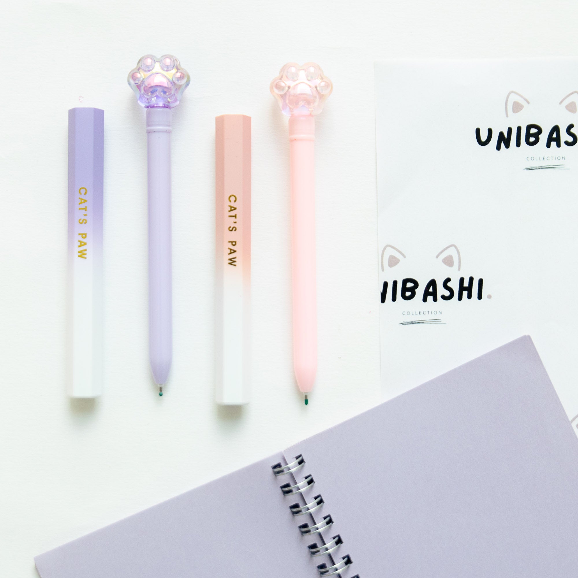 Stylo Kawaii Cristal Glossy Tube - Patte de Chat