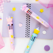 Stylo Kawaii 10 couleurs - Formes Enchantées