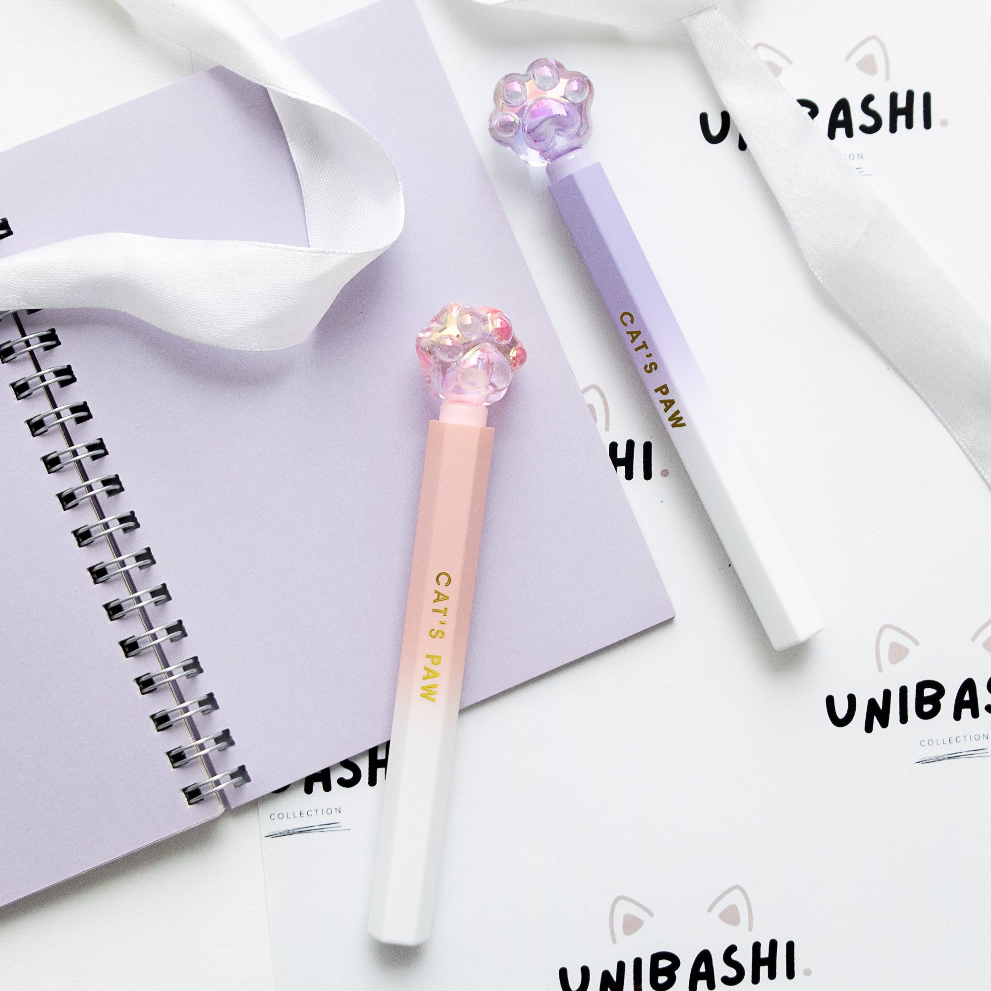 Stylo Kawaii Cristal Glossy Tube - Patte de Chat