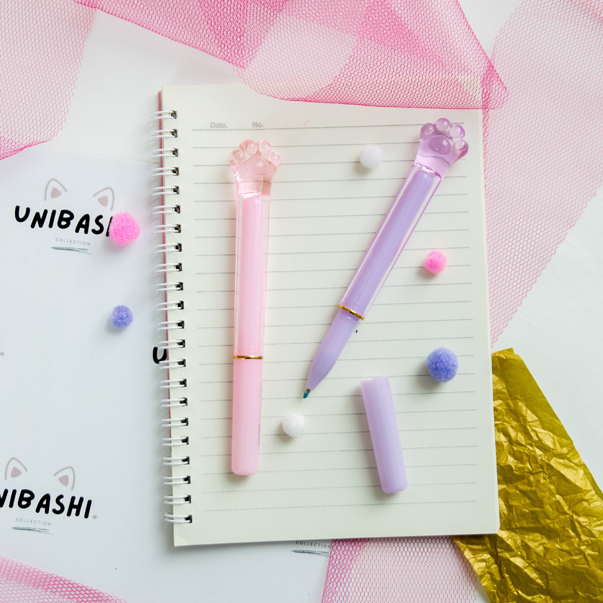 Stylo Gel Cristal Kawaii - Patte de Chat