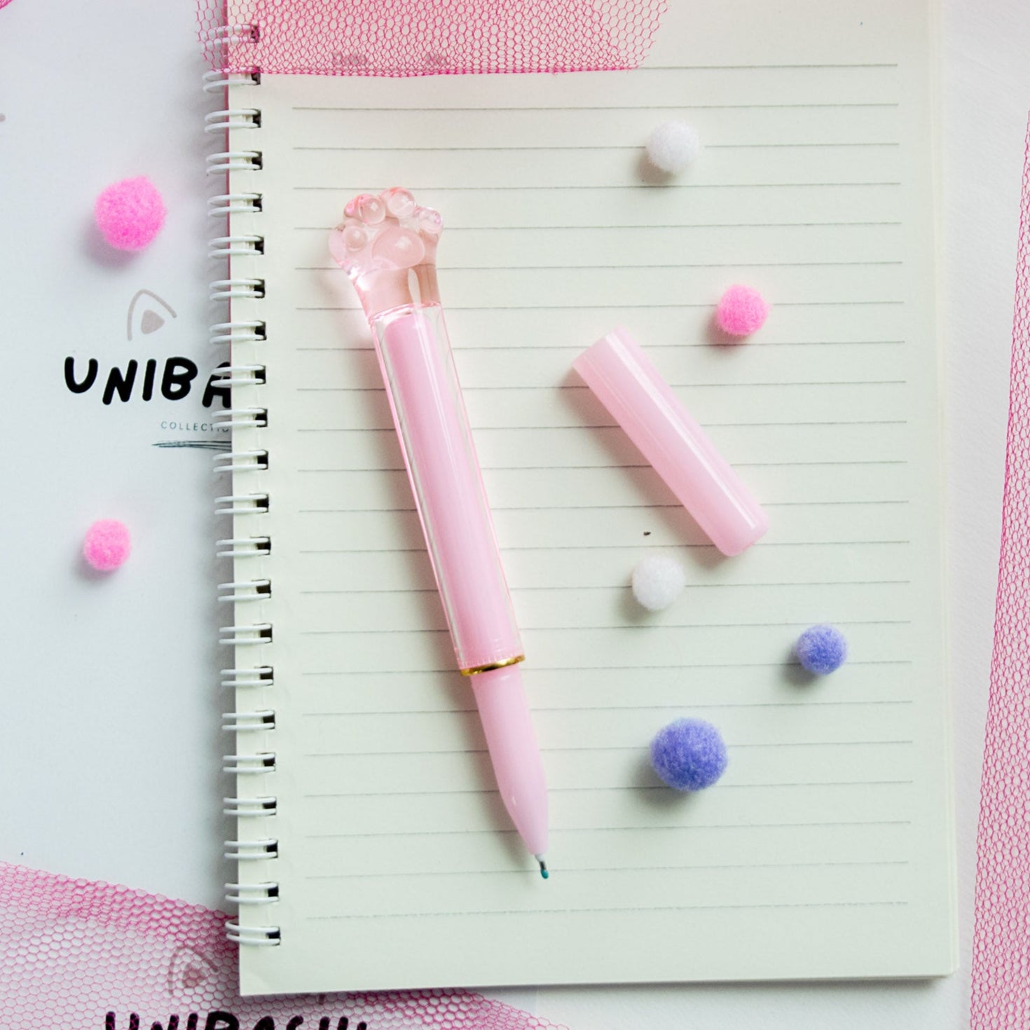 Stylo Gel Cristal Kawaii - Patte de Chat