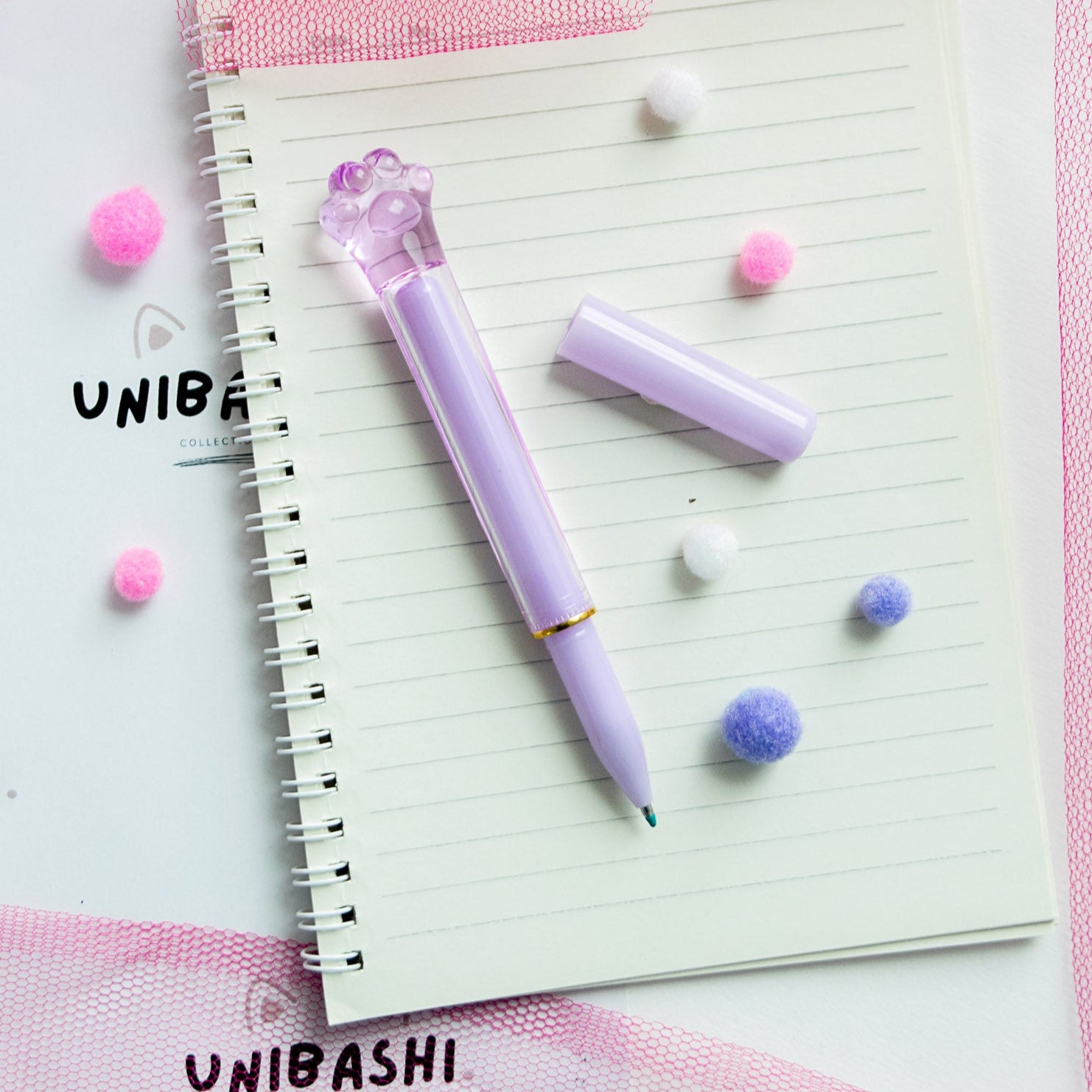 Stylo Gel Cristal Kawaii - Patte de Chat