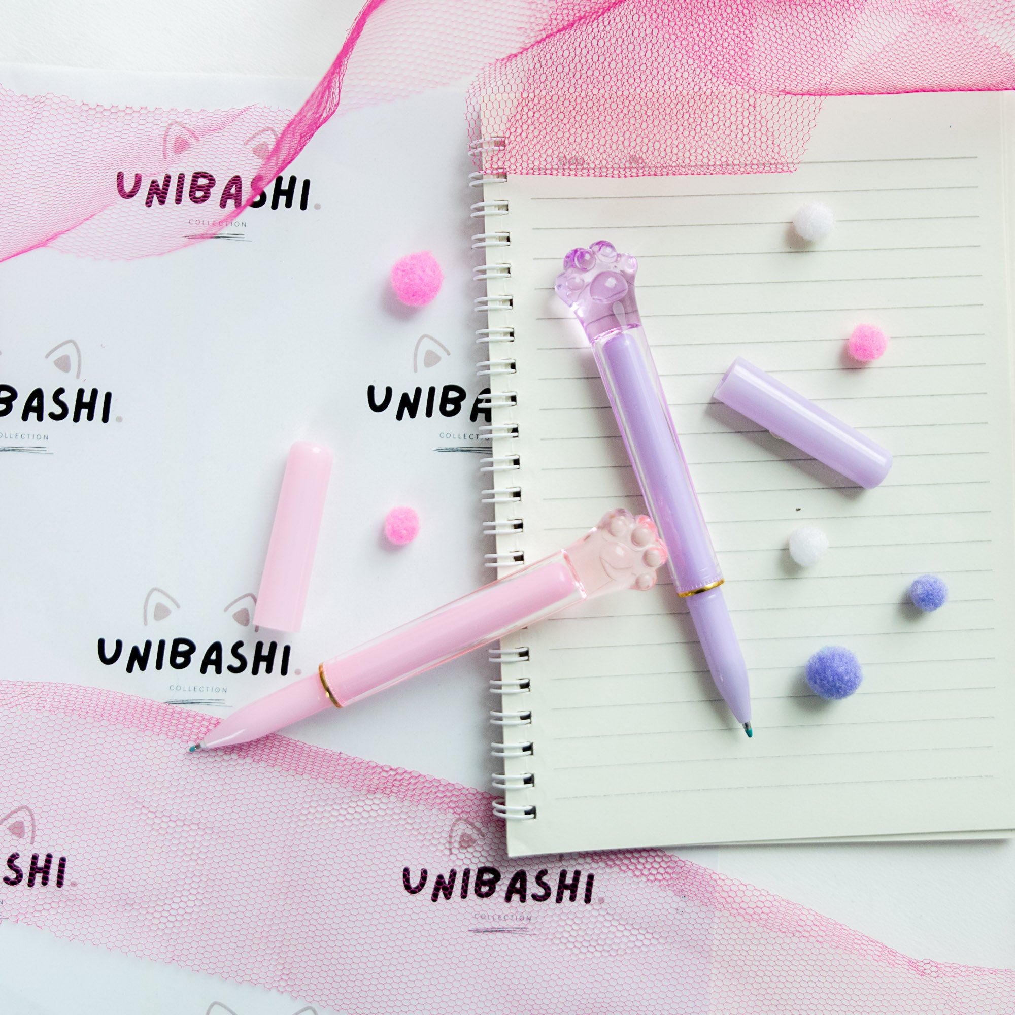 Stylo Gel Cristal Kawaii - Patte de Chat