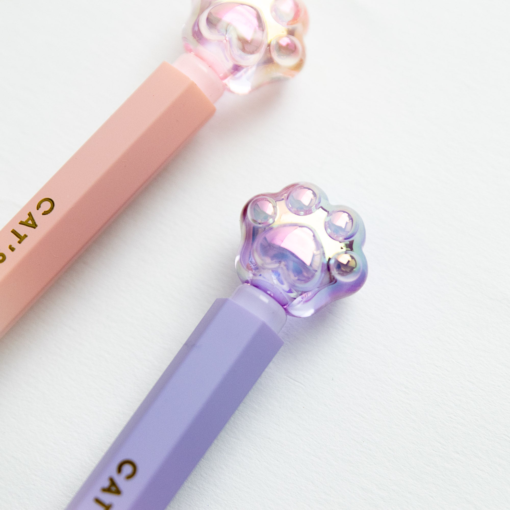 Stylo Kawaii Cristal Glossy Tube - Patte de Chat