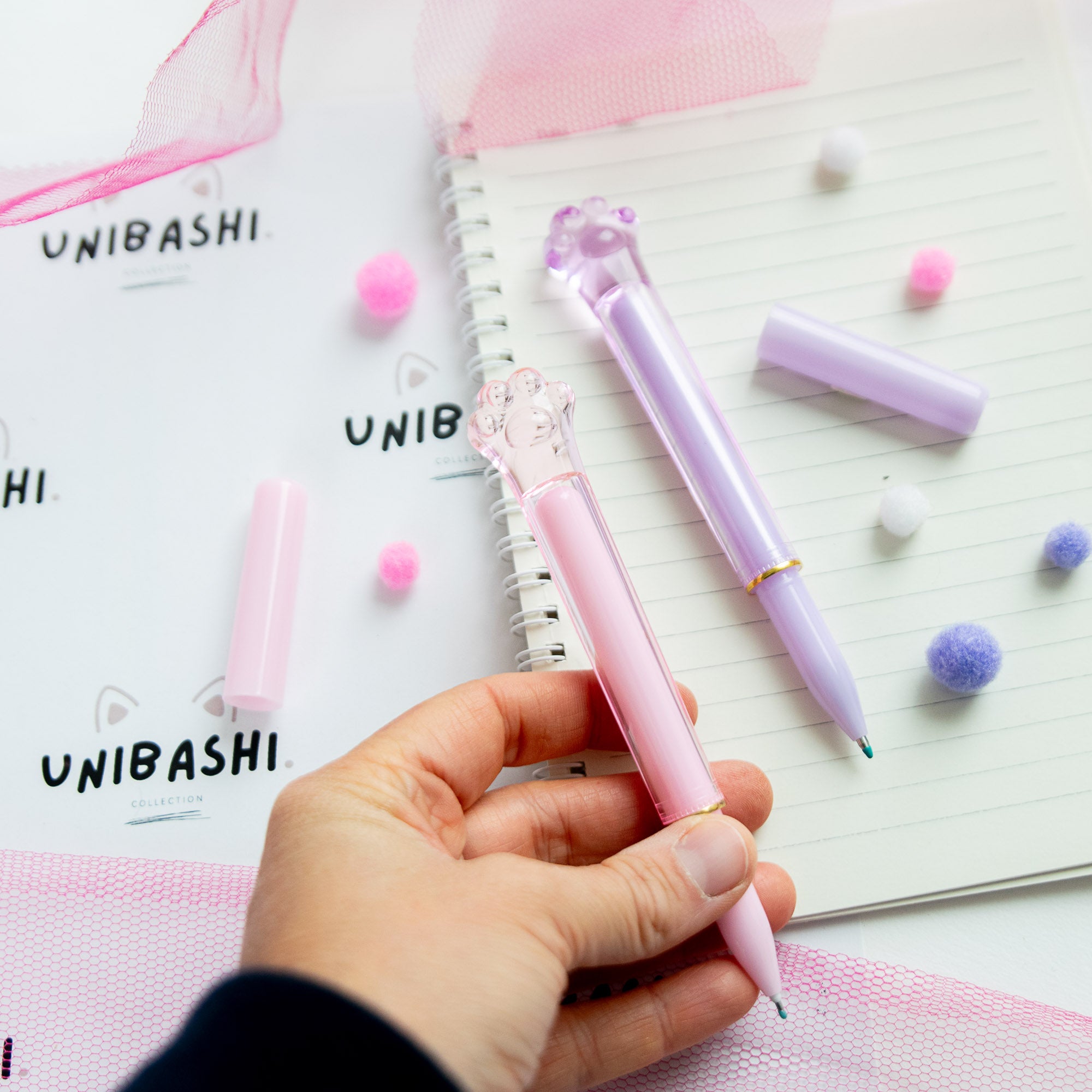 Stylo Gel Cristal Kawaii - Patte de Chat