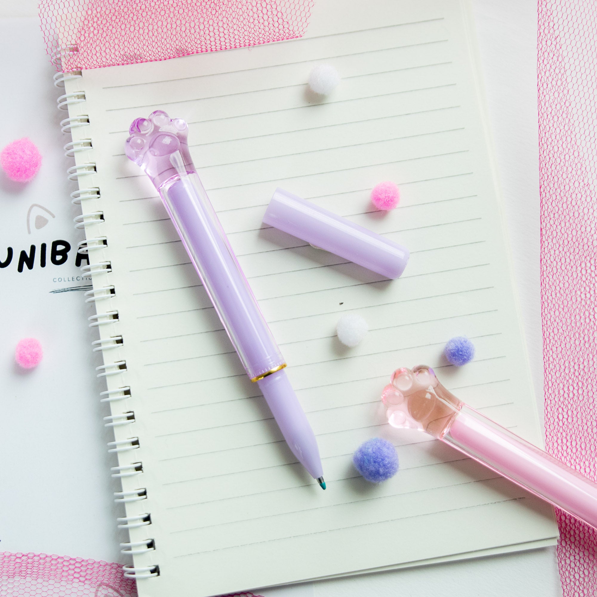 Stylo Gel Cristal Kawaii - Patte de Chat