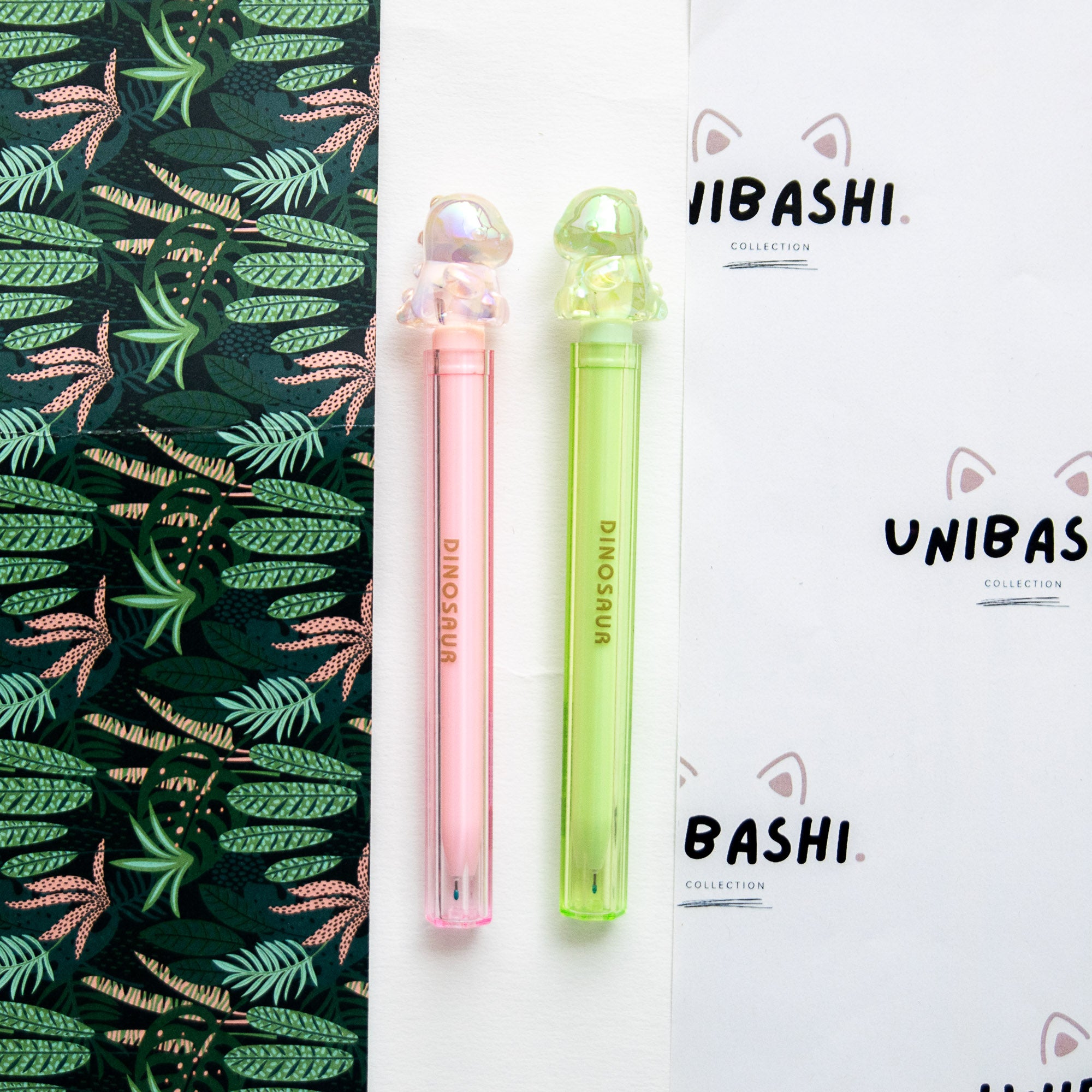 Stylo Kawaii Cristal Glossy Tube - Bébé Dinosaure