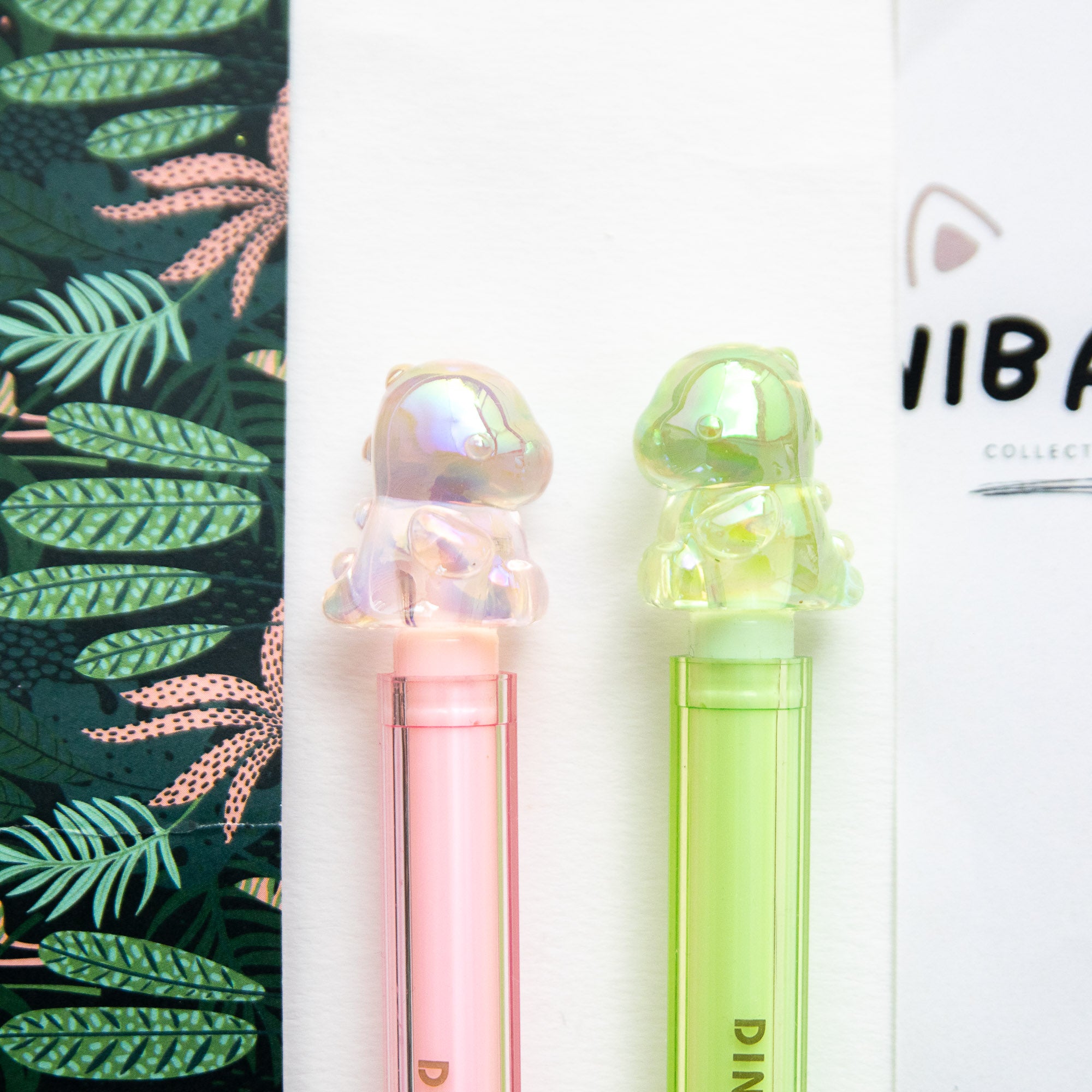 Stylo Kawaii Cristal Glossy Tube - Bébé Dinosaure
