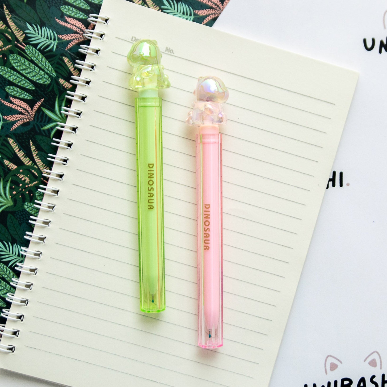 Stylo Kawaii Cristal Glossy Tube - Bébé Dinosaure