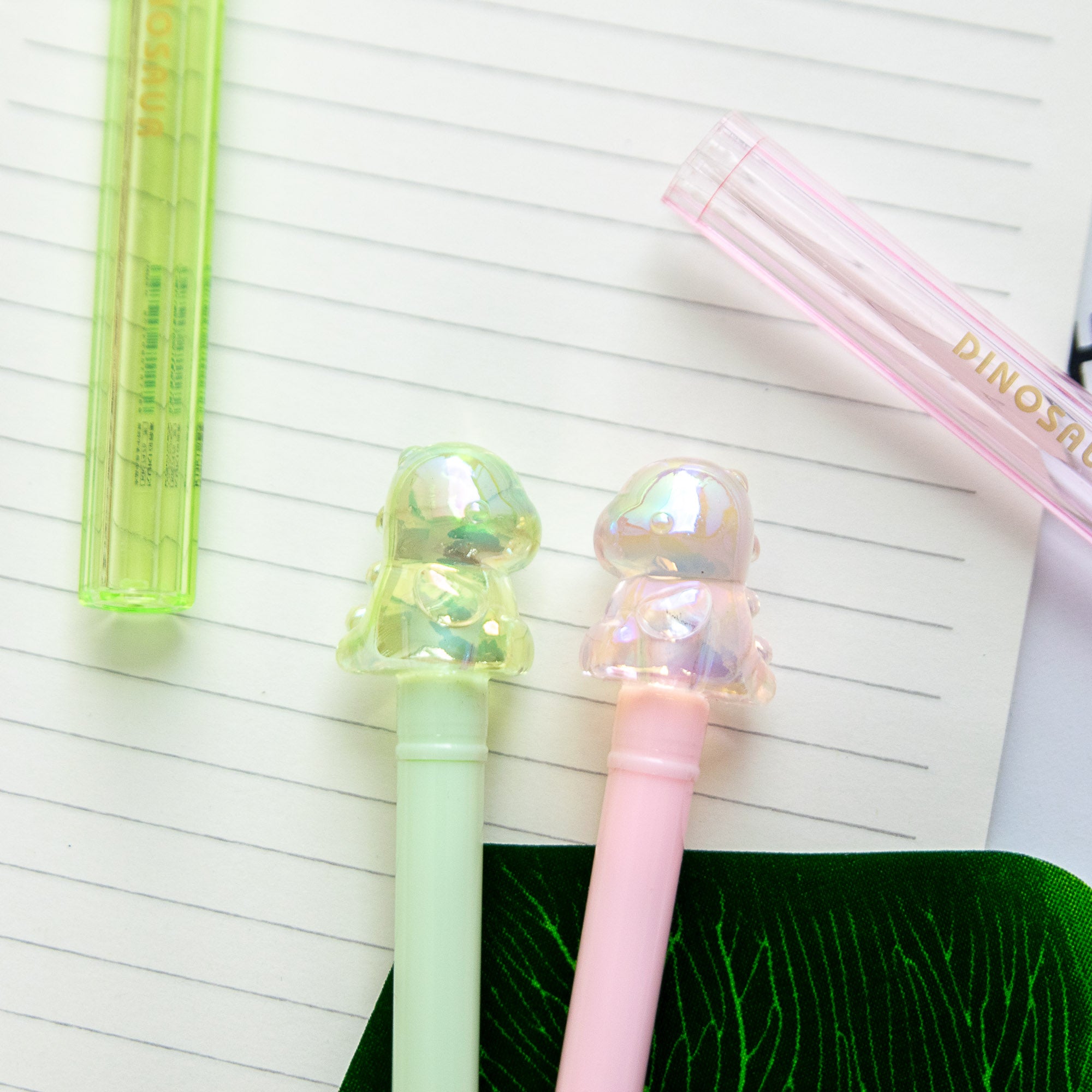 Stylo Kawaii Cristal Glossy Tube - Bébé Dinosaure