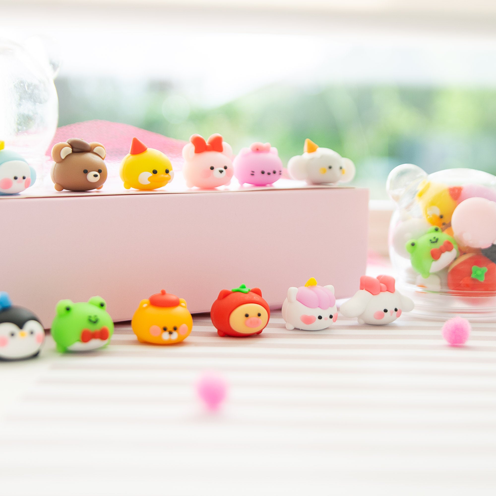 Mini Gomme Kawaii Animaux (x12)