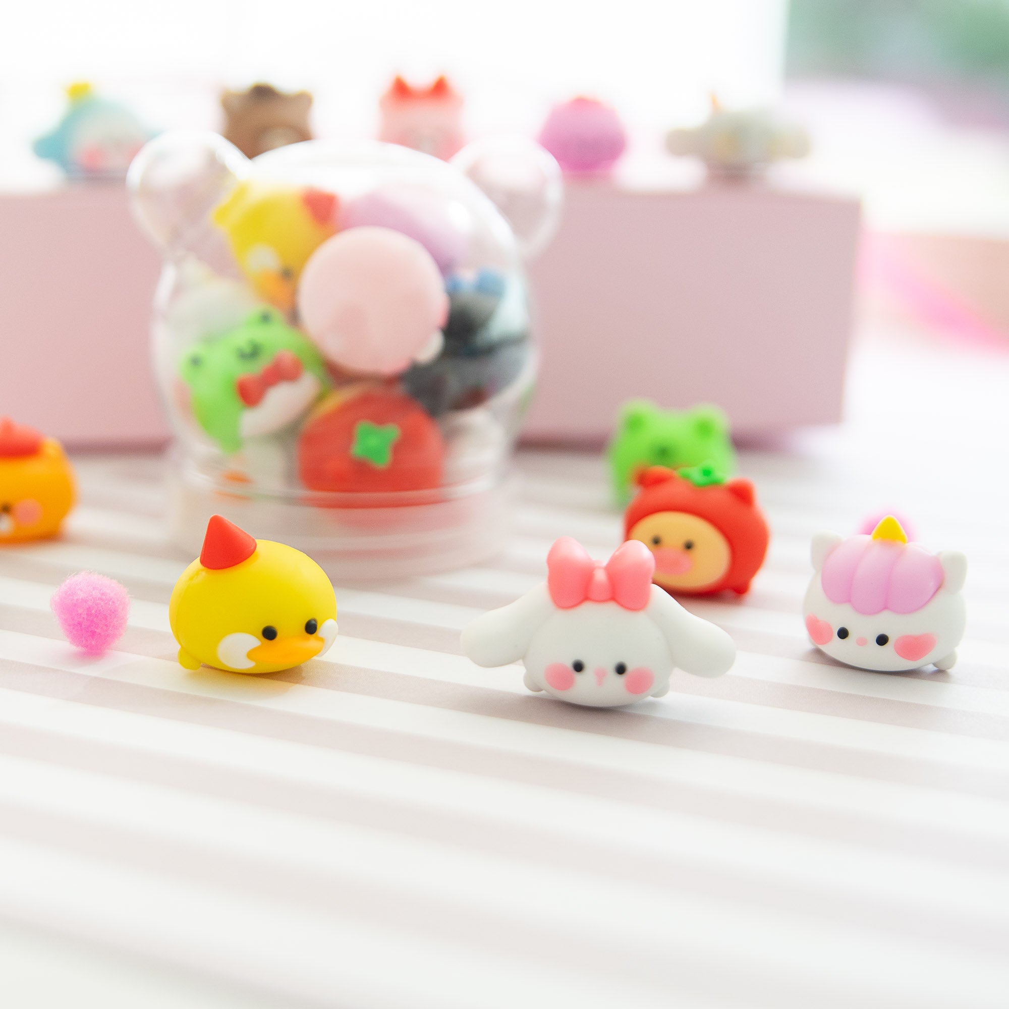 Mini Gomme Kawaii Animaux (x12)