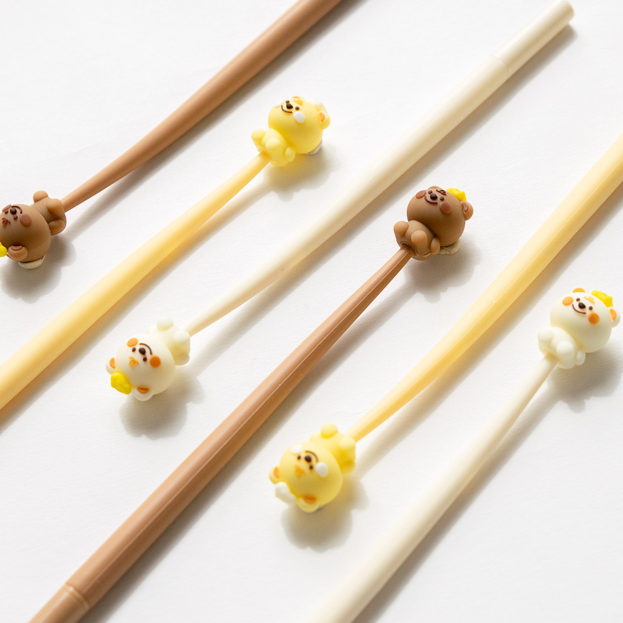 Stylo Souple à Secouer - Ourson Kawaii