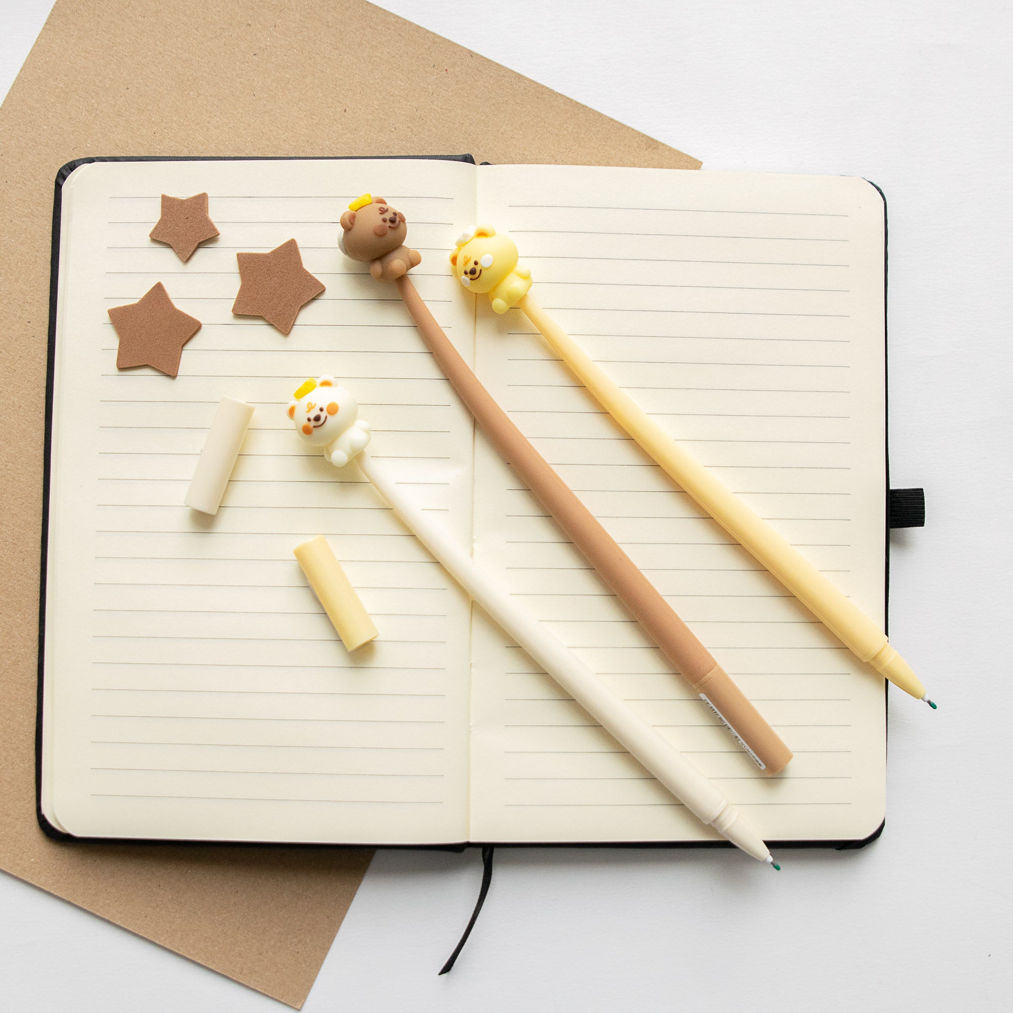 Stylo Souple à Secouer - Ourson Kawaii