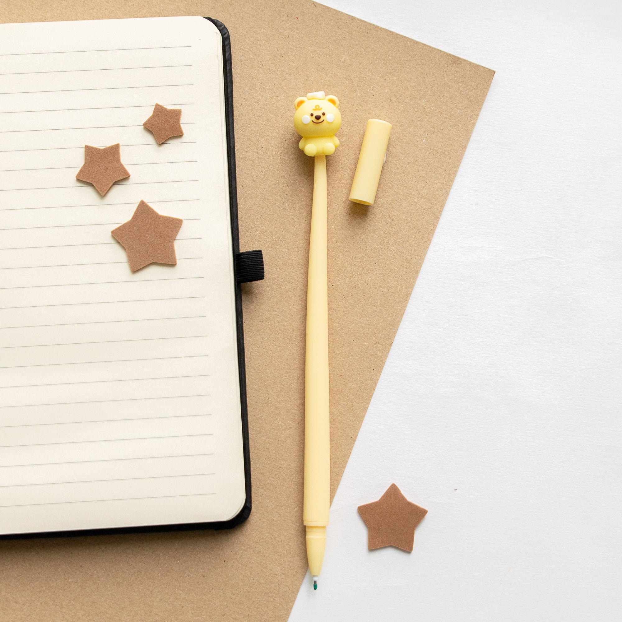 Stylo Souple à Secouer - Ourson Kawaii